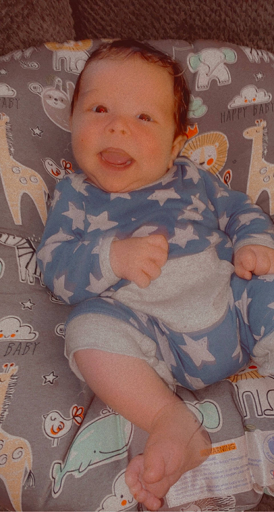 Keaton is registered to the contest to win money with this photo: baby, baby_toddler_clothing, cheek, chin, comfort, eye, facial_expression, finger, hairstyle, head, human_body, iris, lip, mouth, nose, person, pink, product, skin, sleeve