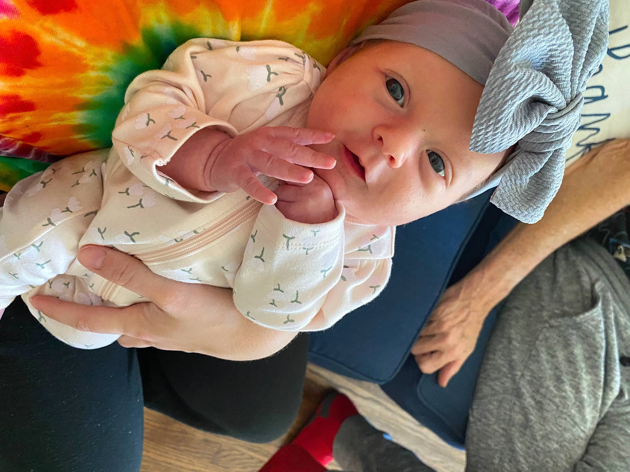 Mckenna joined the competition — help win amazing prizes! baby, baby_products, baby_toddler_clothing, baseball_cap, cap, cheek, child, fashion_accessory, fun, happy, hat, headgear, headwear, person, play, sitting, skin, sun_hat, toddler