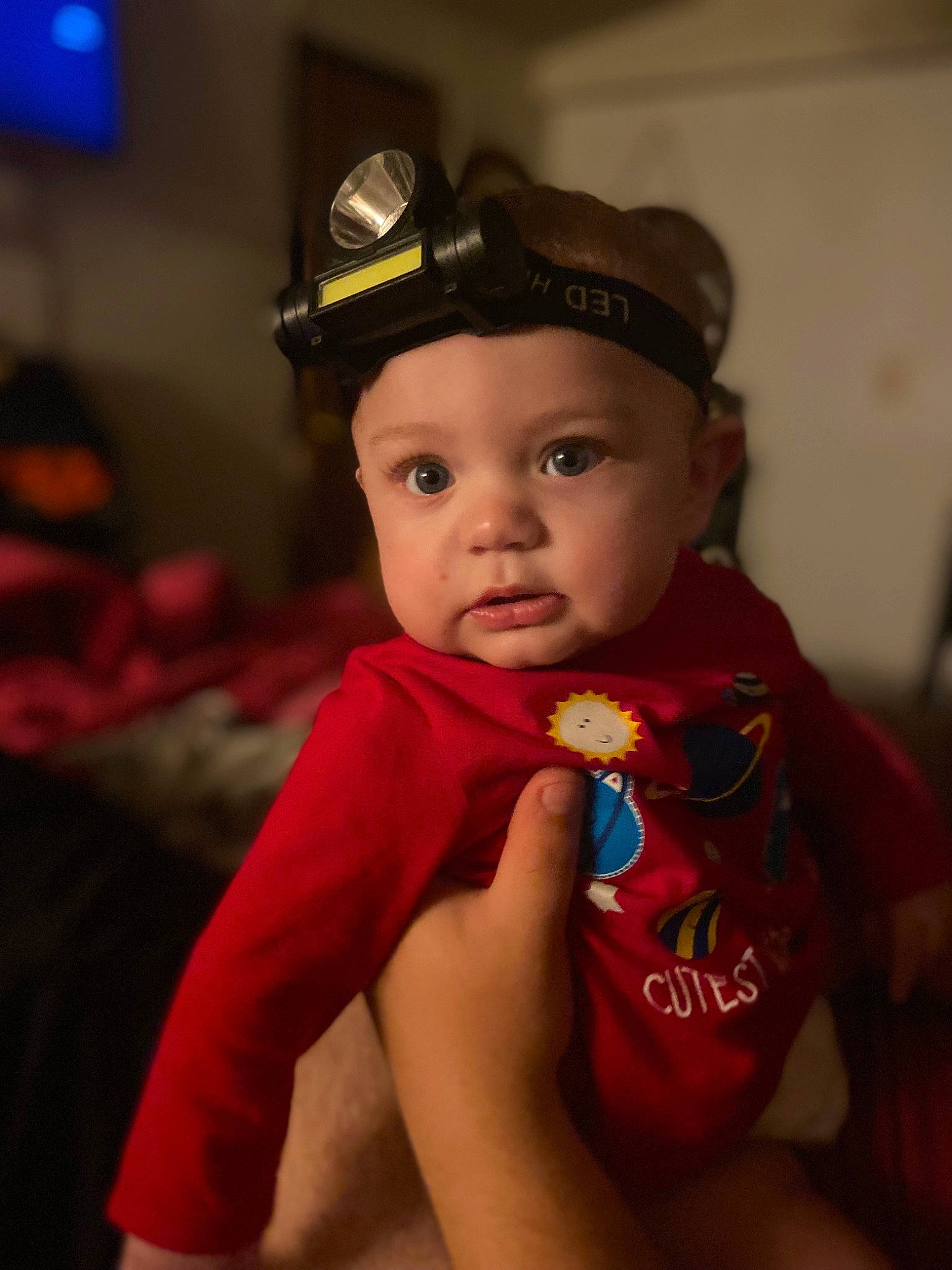 Kaysen joined the competition — help win amazing prizes! arm, baby, baby_toddler_clothing, cap, child, costume_hat, electric_blue, event, eye, fashion_accessory, flash_photography, fun, happy, hat, headwear, person, portrait_photography, sitting, sleeve, t_shirt