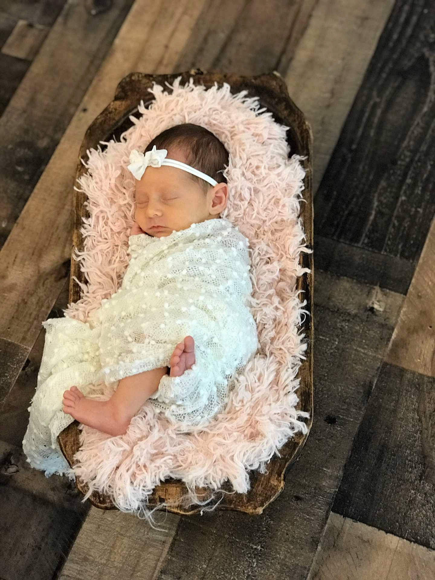 Hadlee joined the competition — help win amazing prizes! baby, baby_products, baby_toddler_clothing, child, dress, fur, headwear, lace, person, product, textile, toddler