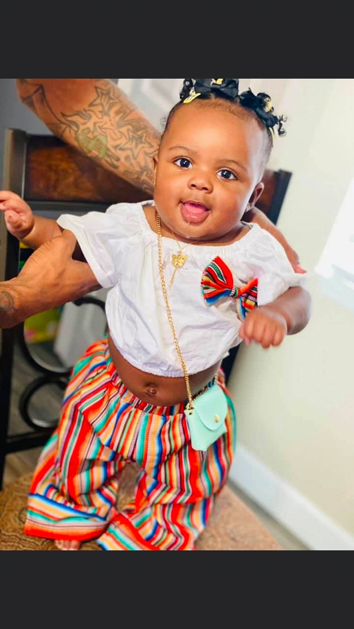 Riyah joined the competition — help win amazing prizes! abdomen, baby, baby_toddler_clothing, child, day_dress, dress, event, eye, face, fashion, fashion_design, fun, happy, orange, person, shoulder, sleeve, t_shirt, toddler, trunk