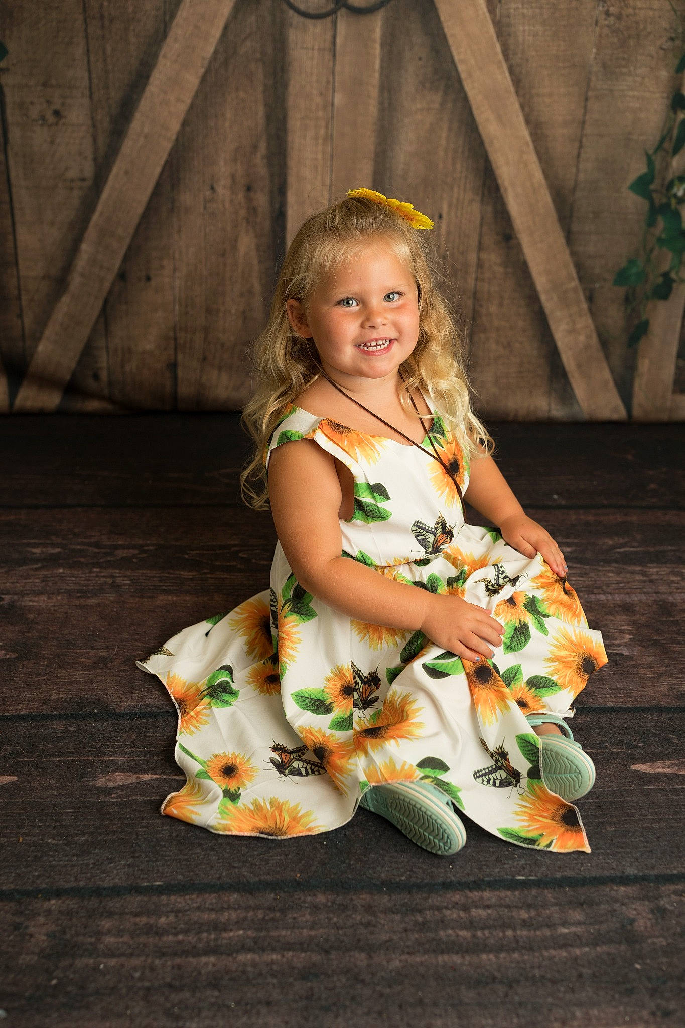 Theodora is registered to the contest to win money with this photo: baby_toddler_clothing, blond, child, day_dress, dress, event, face, fashion_design, flash_photography, formal_wear, fun, grass, happy, head, iris, joy, people_in_nature, person, skin, smile