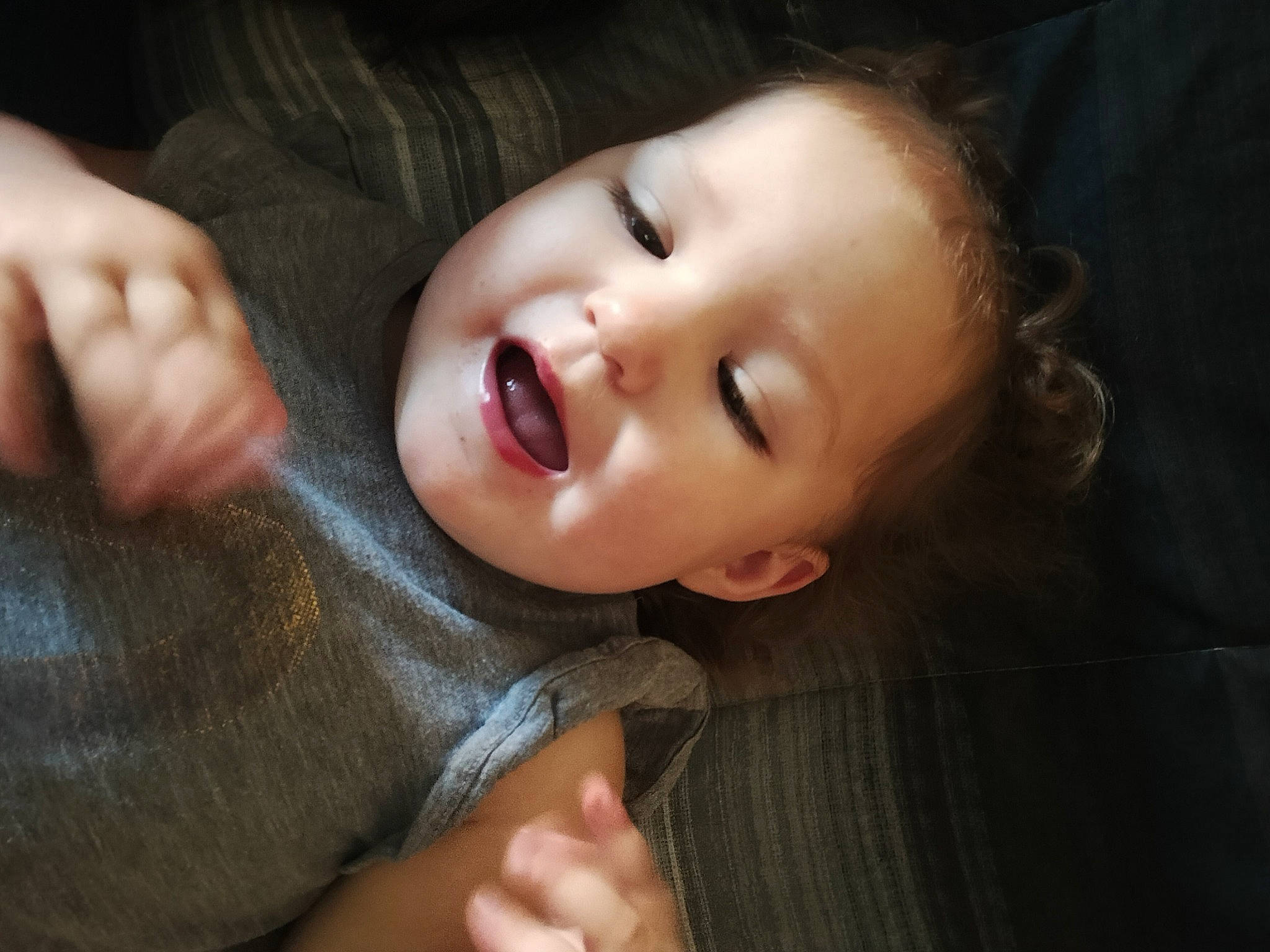 Lilly joined the competition — help win amazing prizes! baby, baby_toddler_clothing, cheek, eye, eyebrow, eyelash, finger, flash_photography, gesture, hand, iris, lip, mouth, neck, nose, person, skin, sleeve, smile, thumb