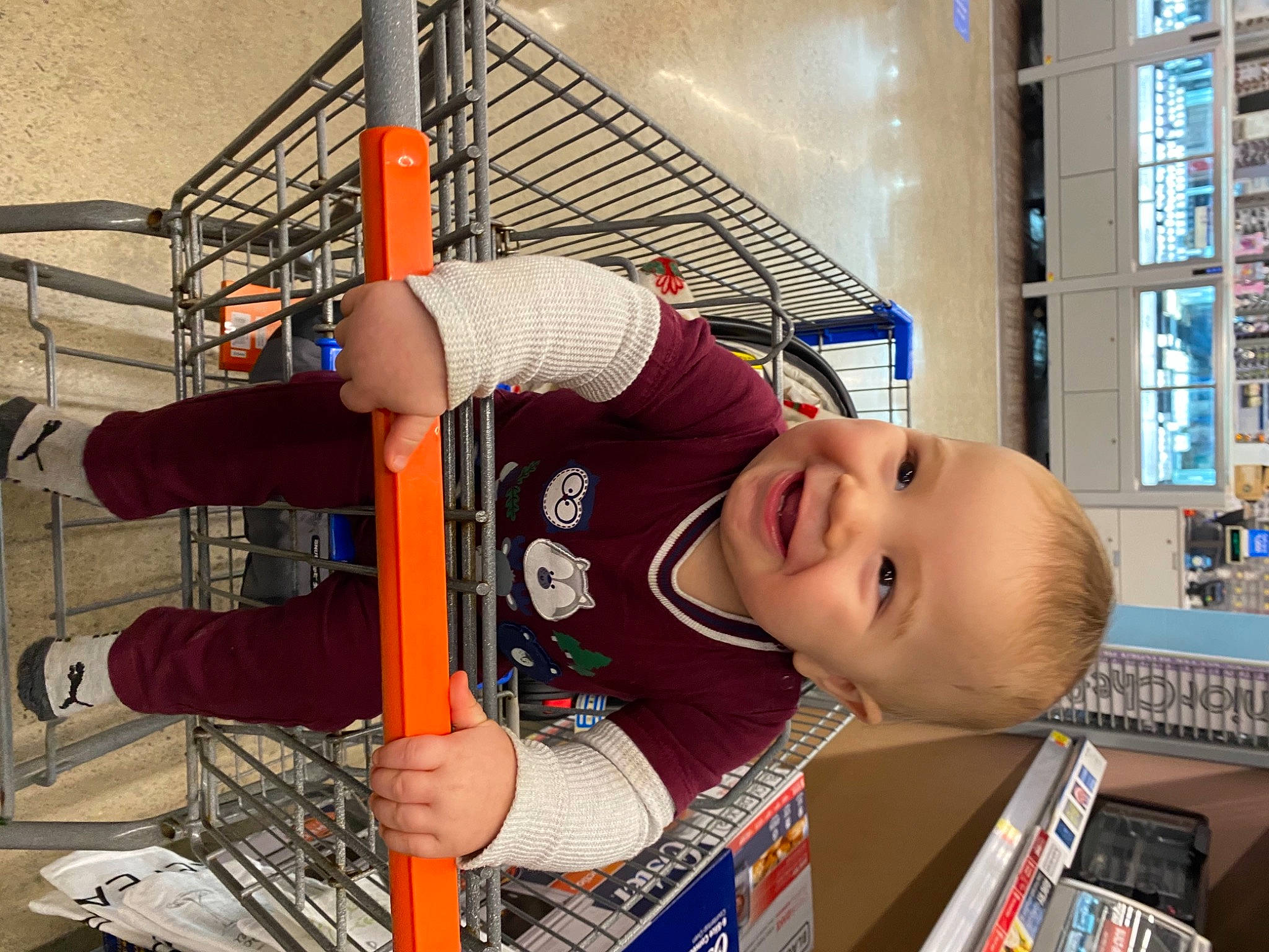 Tydus joined the competition — help win amazing prizes! baby, building, child, elbow, engineering, fun, joy, leisure, person, retail, room, shelf, shirt, smile, t_shirt, toddler