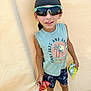 Bentley joined the competition — help win amazing prizes! blue_clogs, blue_shorts, boy, casual_clothing, child, fashion, fun, head_wrap, light_background, outdoor, person, portrait, sleeveless_shirt, smiling, snack, snack_bags, standing, summer, sunglasses, yellow_socks