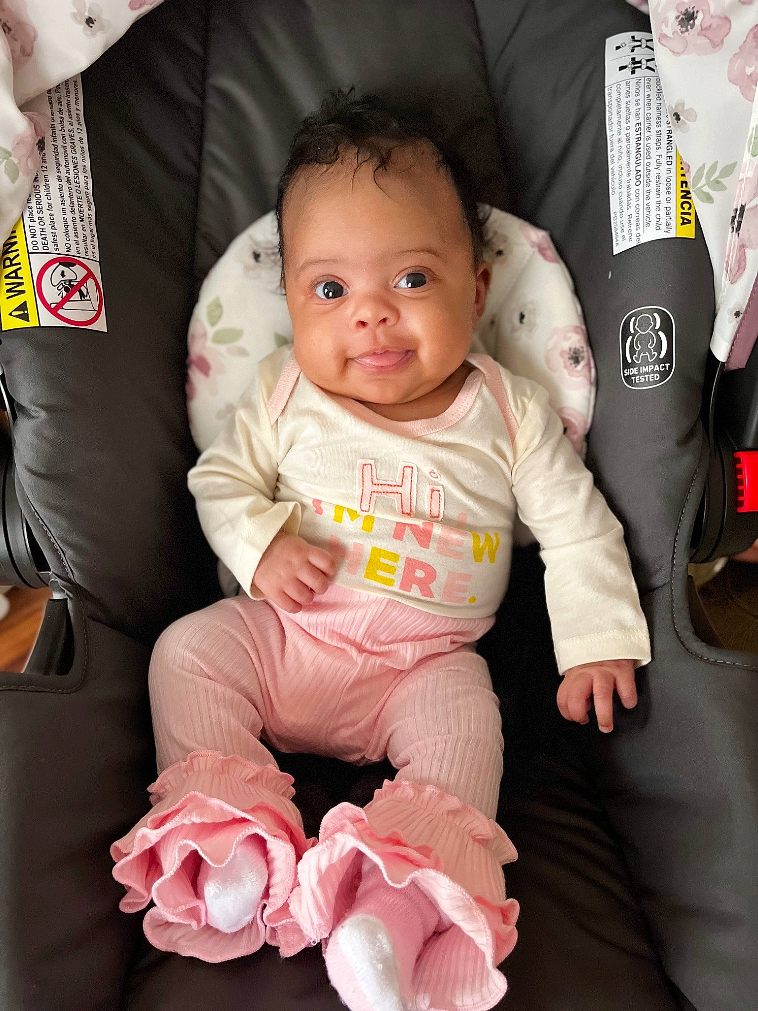 Ocean joined the competition — help win amazing prizes! baby, baby_products, baby_toddler_clothing, carmine, cheek, child, chin, comfort, eye, foot, fun, happy, linens, person, pink, sitting, skin, sleeve, smile, t_shirt