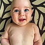 Viteli a rejoint le concours — aidez-le/la à gagner de superbes lots ! baby, bare_chest, blue_eyes, child, chubby, closeup, cute, expression, face, hand, happy, head, human, indoors, infant, lying_down, patterned_rug, portrait, skin, smiling