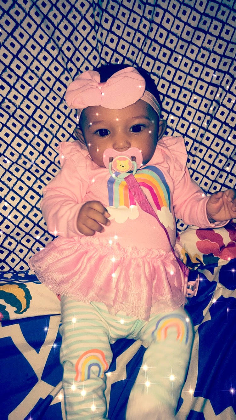 Amoura joined the competition — help win amazing prizes! baby, cheek, child, headwear, person, pink, toddler