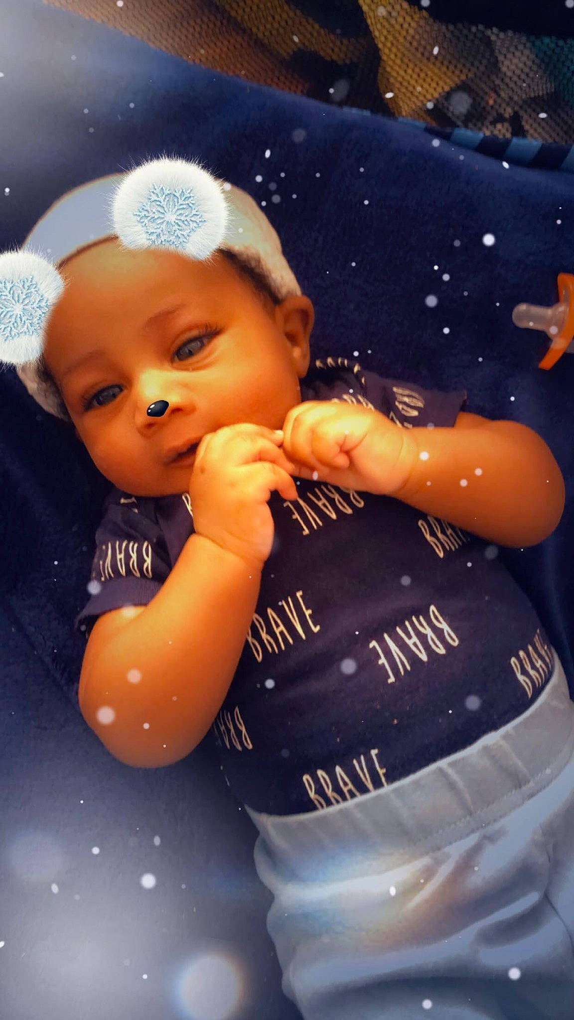 Clarence joined the competition — help win amazing prizes! baby, cheek, child, fun, person, product, space, toddler, water