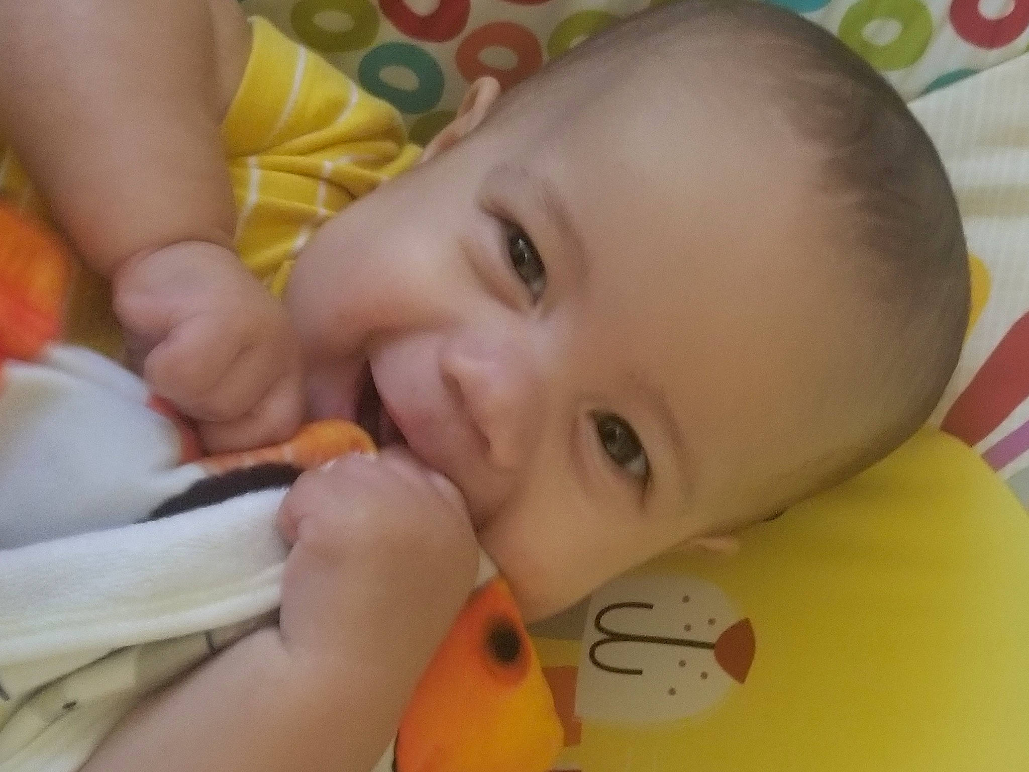 Karter joined the competition — help win amazing prizes! baby, cheek, drinkware, ear, eyebrow, eyelash, finger, gesture, happy, head, iris, lip, mouth, nose, person, skin, smile, tableware, thumb, toddler