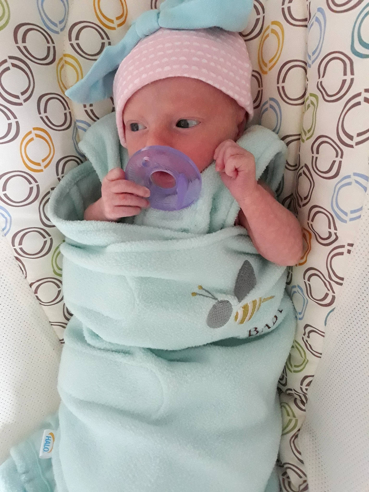 Freyja joined the competition — help win amazing prizes! baby, baby_products, baby_safety, baby_sleeping, baby_toddler_clothing, birth, child, hand, headwear, infant_bed, linens, person, product, textile, toddler