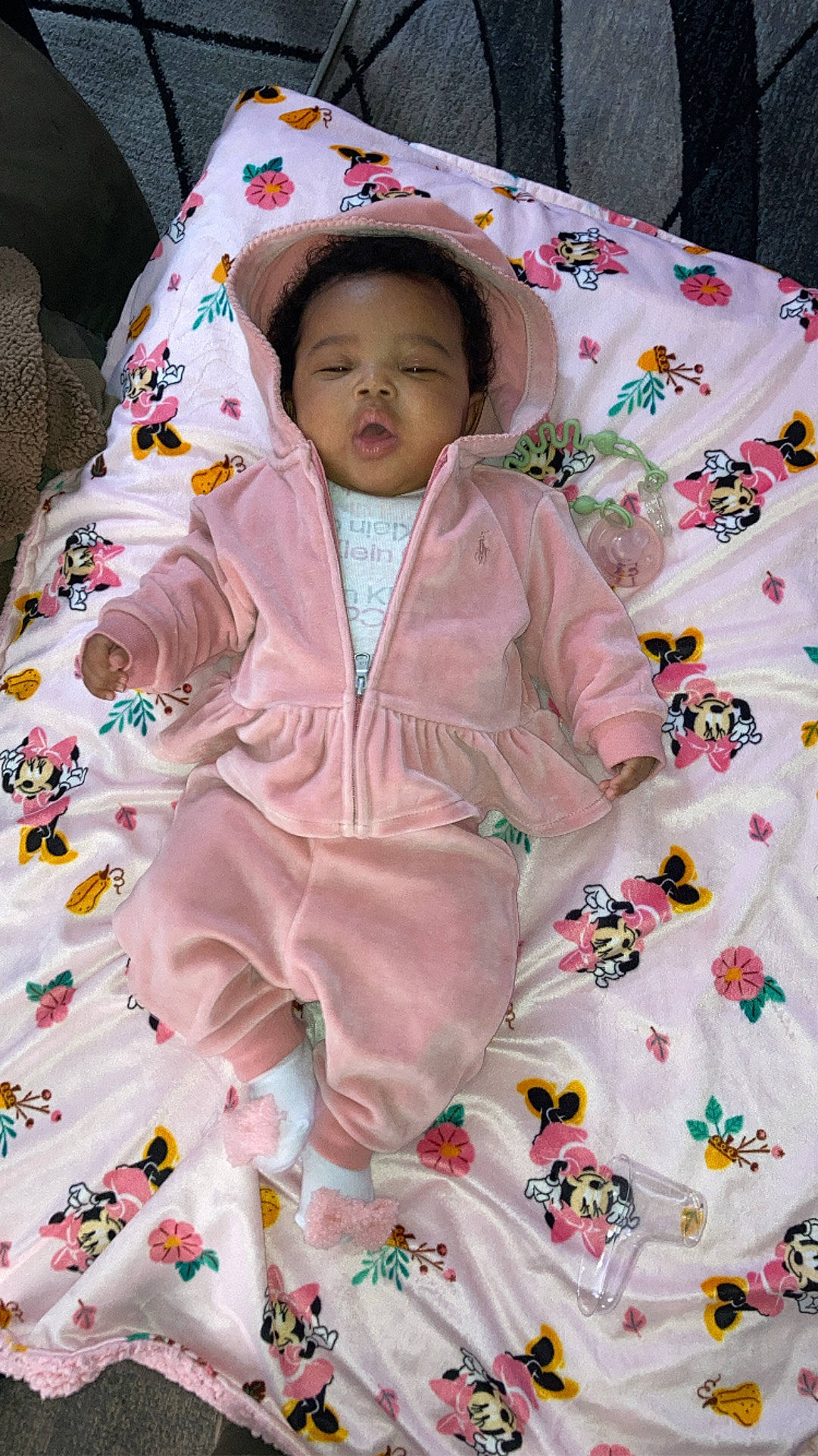 Branniah joined the competition — help win amazing prizes! baby, baby_products, baby_toddler_clothing, bedding, child, collar, comfort, eye, jacket, linens, pattern, peach, person, pink, product, skin, sleeve, t_shirt, textile, toddler