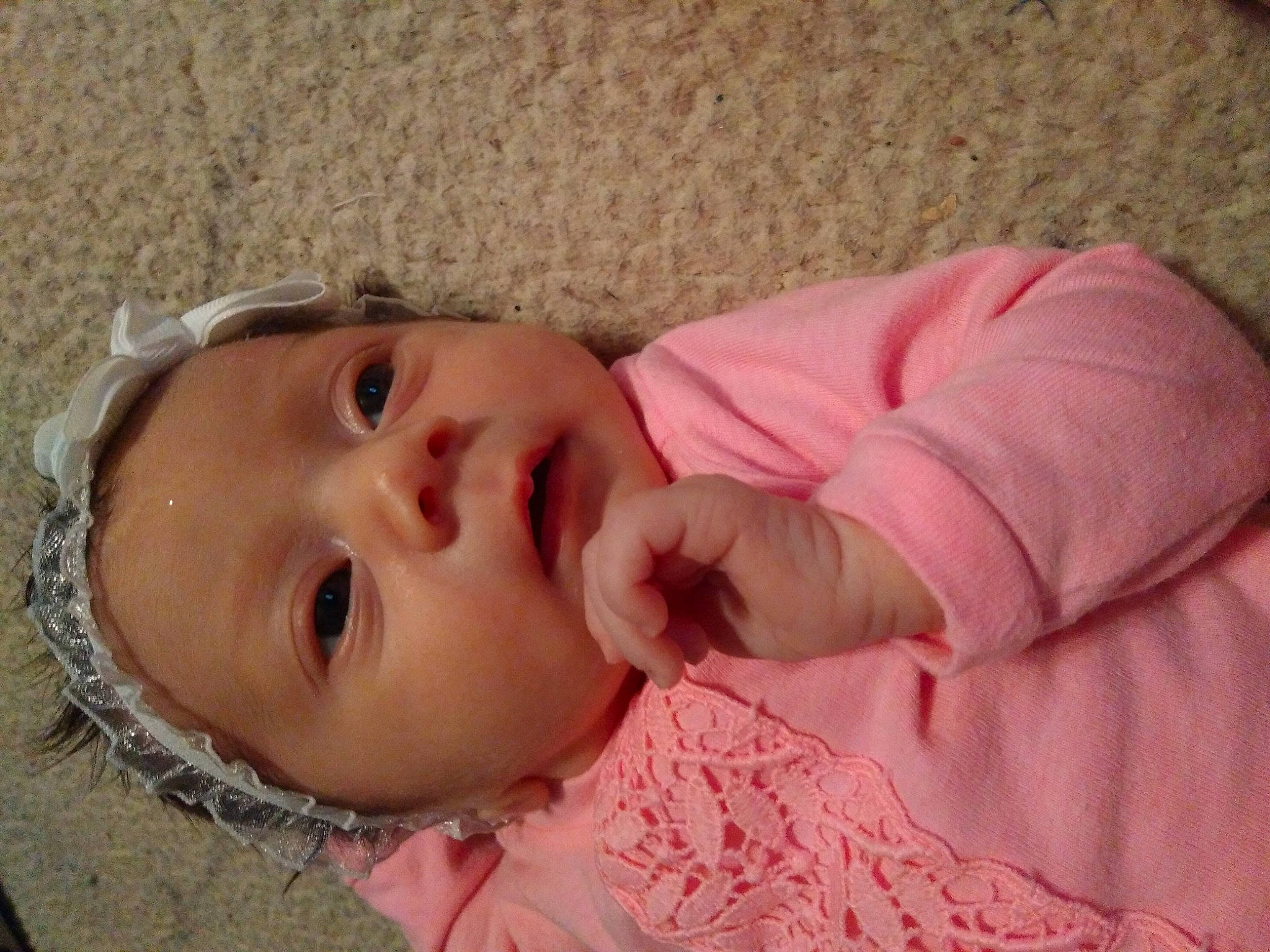 Marianna joined the competition — help win amazing prizes! baby, baby_toddler_clothing, cheek, comfort, ear, eye, eyebrow, eyelash, face, hair, head, headwear, human_body, iris, lip, mouth, neck, nose, person, pink