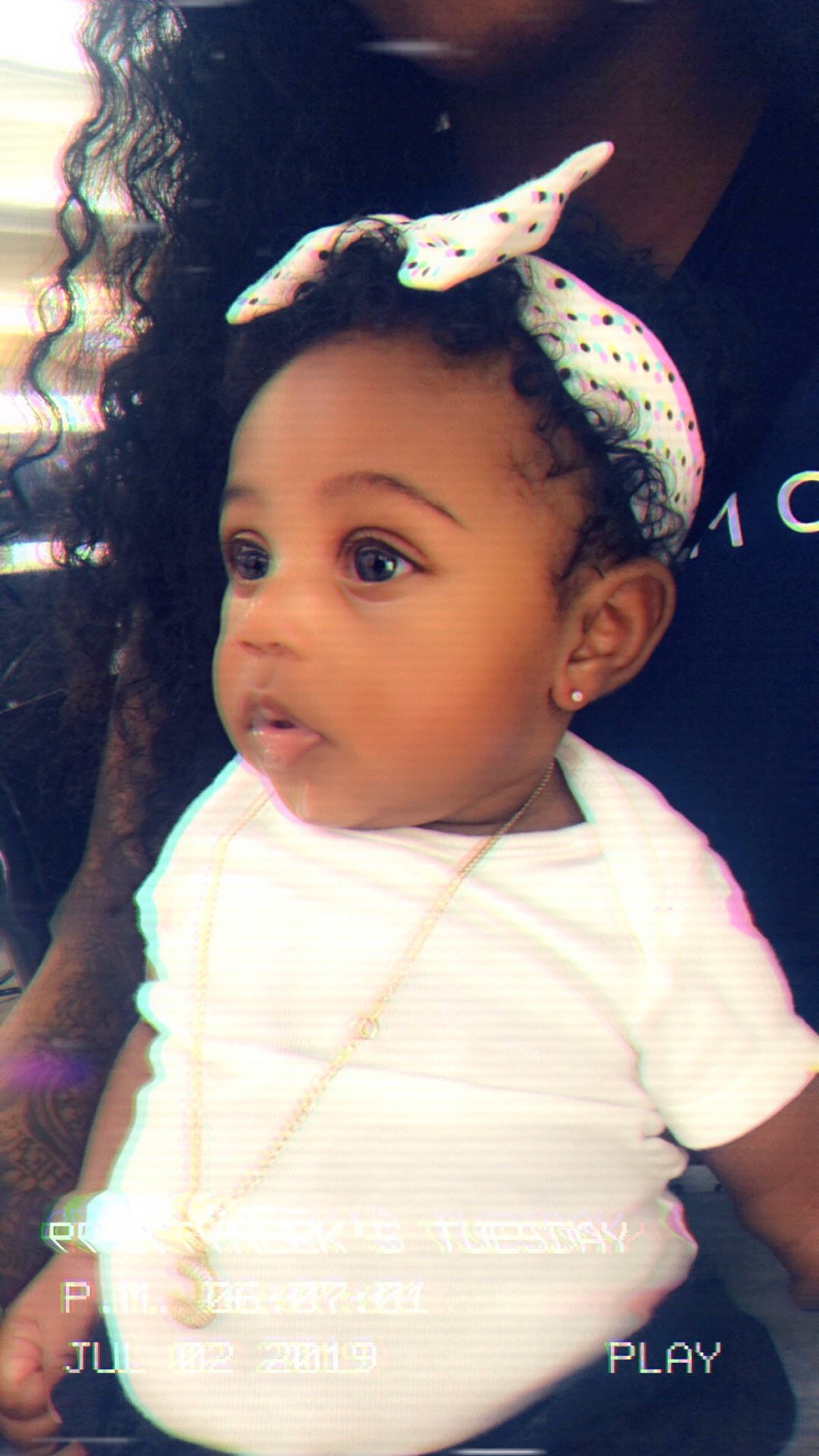 Chárm joined the competition — help win amazing prizes! baby, cheek, child, ear, eye, face, fashion_accessory, fawn, forehead, fun, hair, hair_accessory, head, headband, headgear, headpiece, person, pink, skin, smile