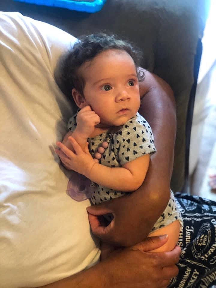 Ja'Layah is registered to the contest to win money with this photo: abdomen, baby, black_hair, cheek, chest, comfort, elbow, eyebrow, flash_photography, gesture, happy, head, leg, lip, mouth, neck, person, skin, thigh, toddler