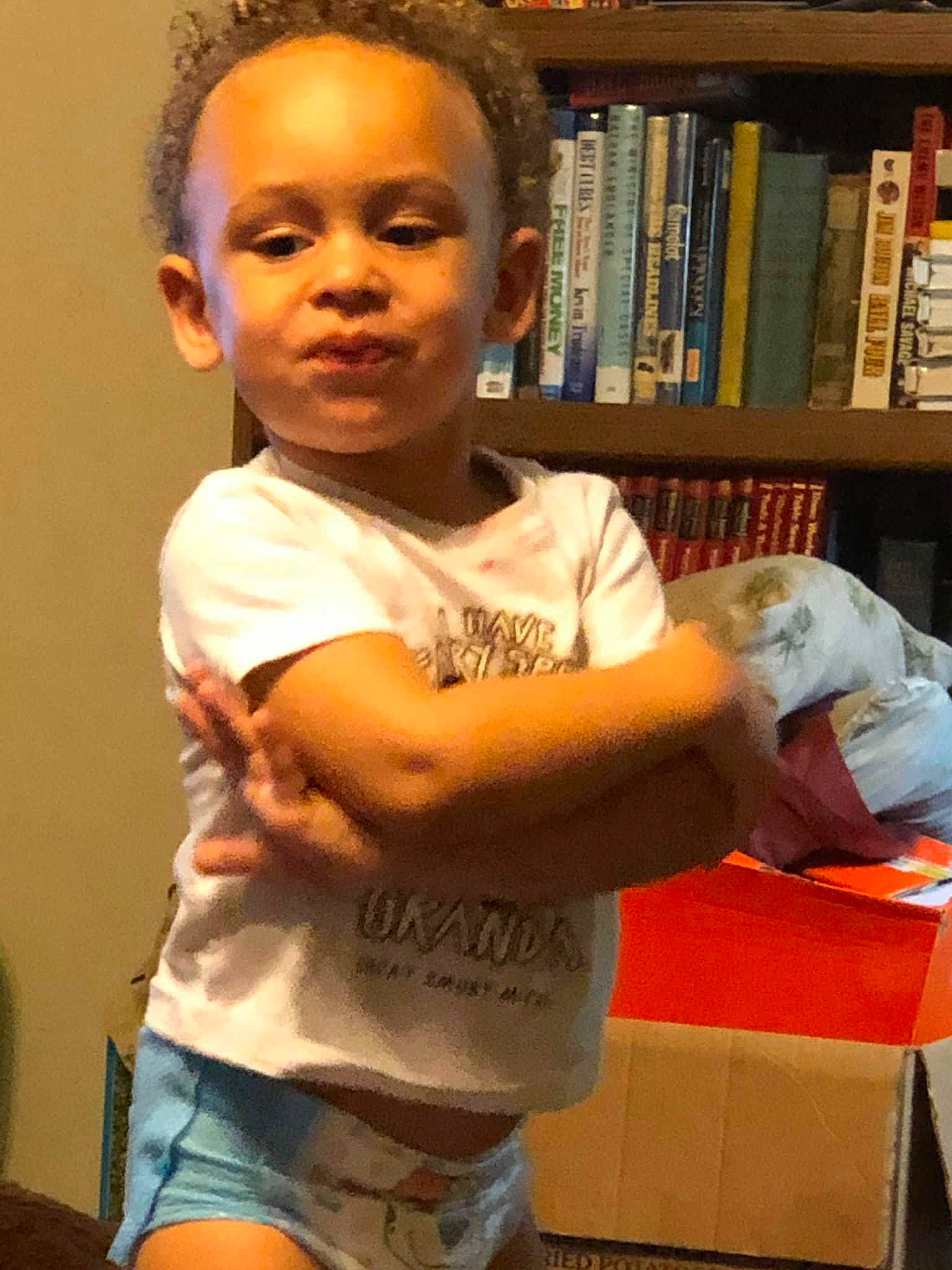 Will is registered to the contest to win money with this photo: arm, person, shoulder