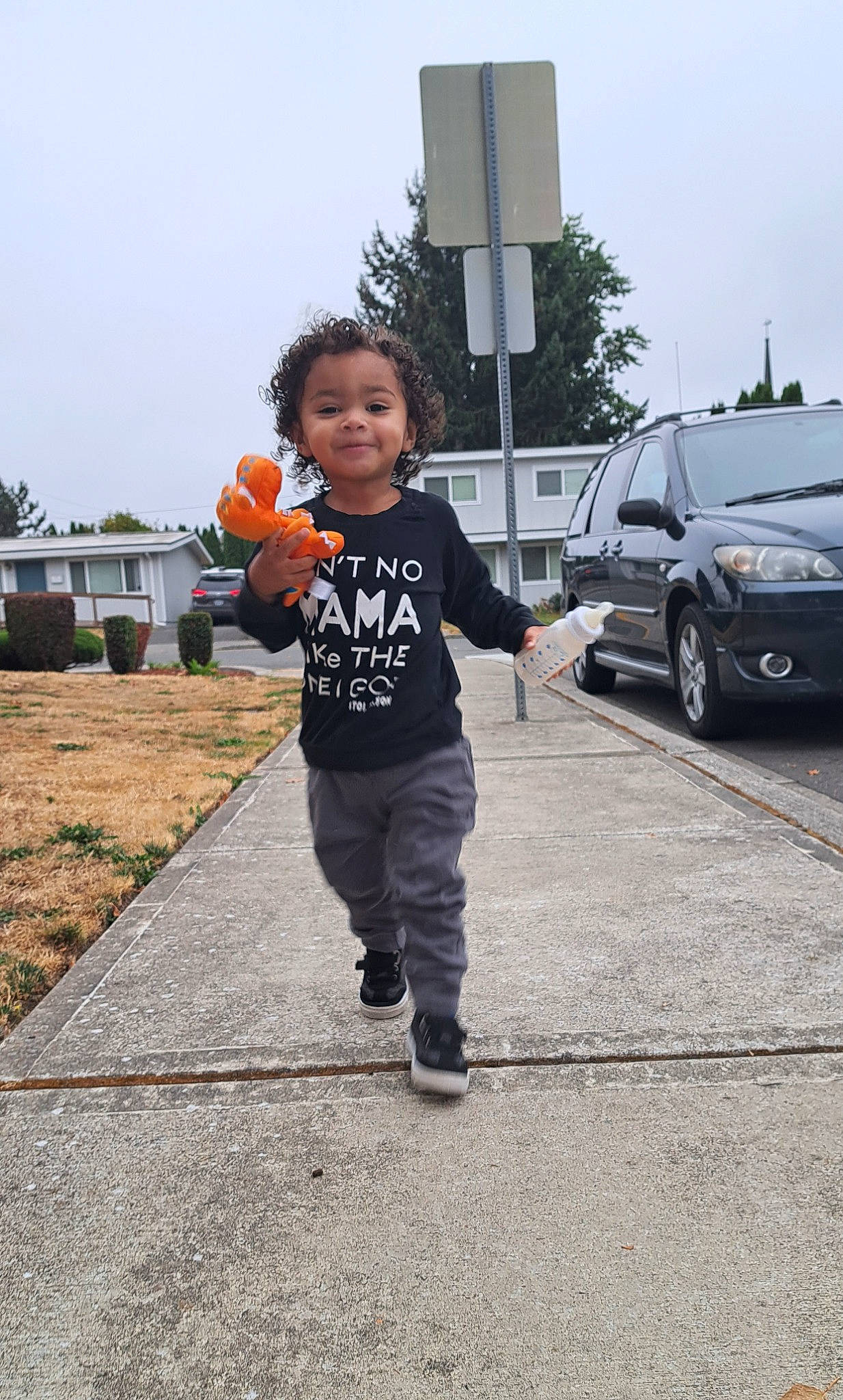 Sir joined the competition — help win amazing prizes! asphalt, automotive_exterior, automotive_lighting, automotive_tire, car, family_car, joy, luxury_vehicle, motor_vehicle, parking, person, personal_luxury_car, pumpkin, road, rolling, sky, tire, toddler, tree, vehicle