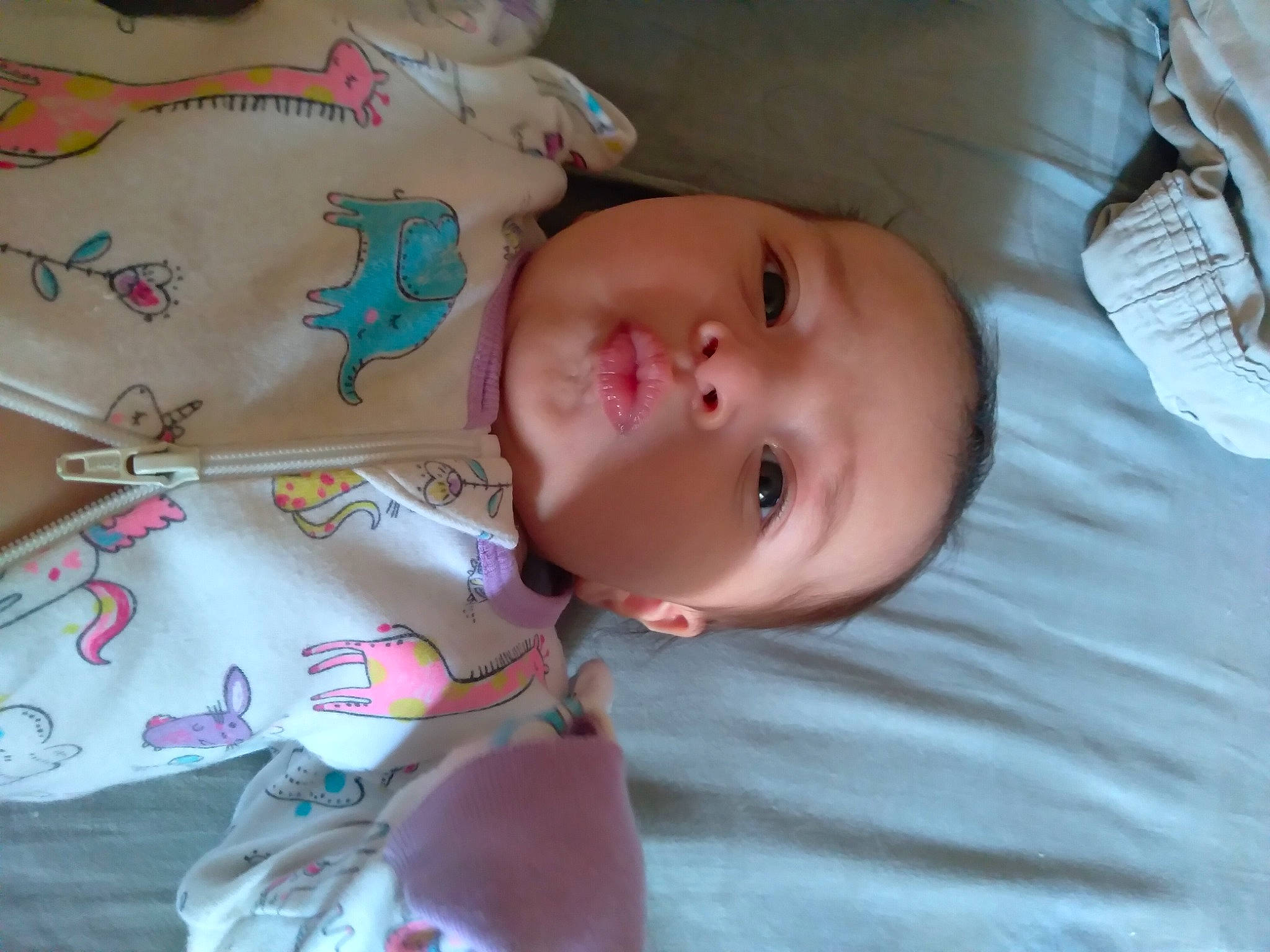 Luella is registered to the contest to win money with this photo: baby, baby_toddler_clothing, cheek, child, ear, eye, eyebrow, eyelash, finger, fun, happy, iris, lip, mouth, nose, person, skin, smile, textile, toddler