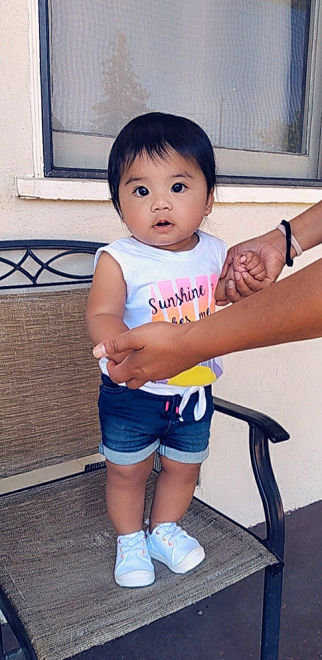 Camila joined the competition — help win amazing prizes! azure, baby_toddler_clothing, blue, cool, hair, happy, head, human_body, jean_short, joint, leg, neck, person, shorts, shoulder, skin, sleeve, thigh, toddler, trunk