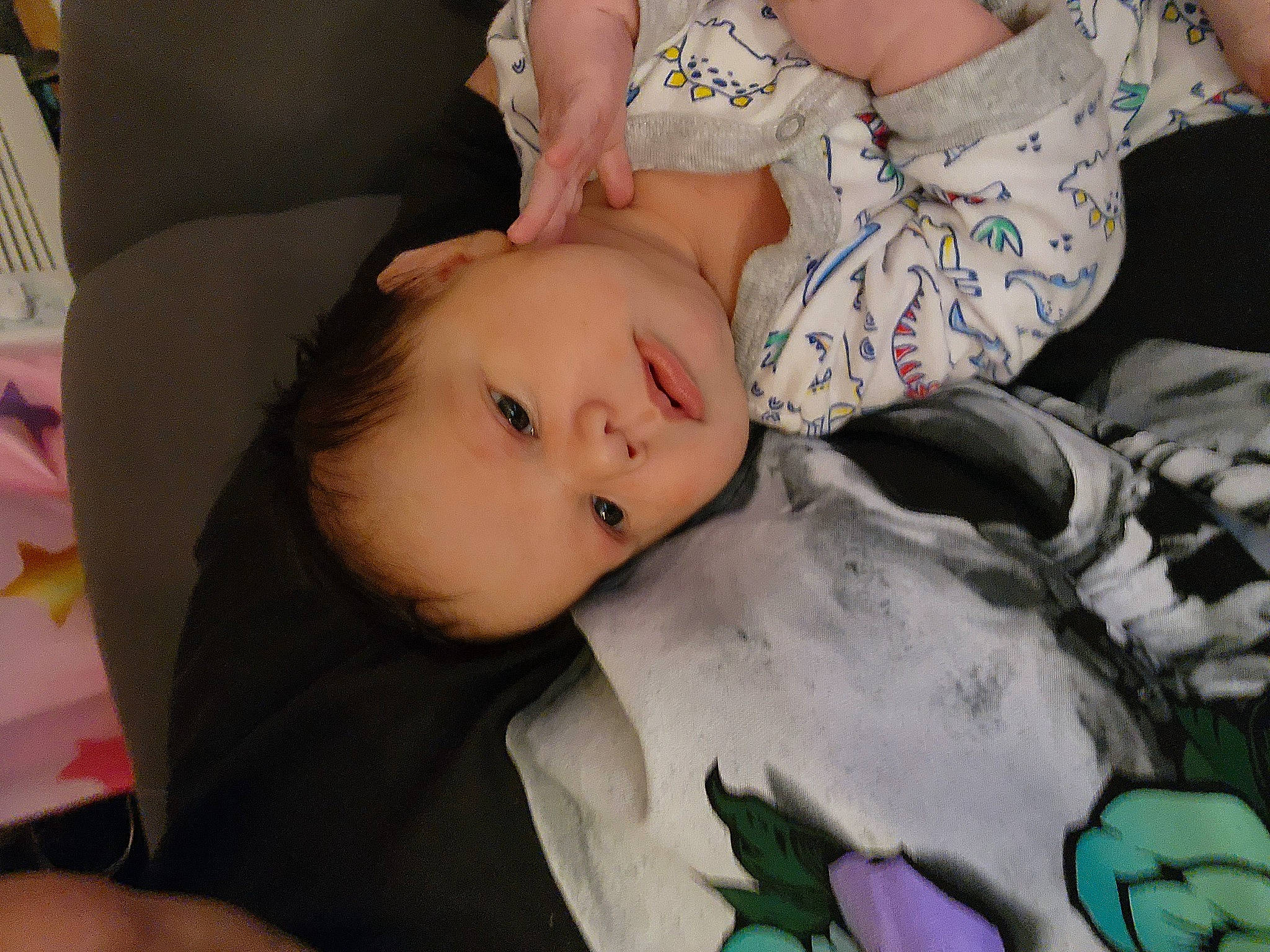 Francisco is registered to the contest to win money with this photo: baby, baby_toddler_clothing, cheek, child, dress, eyelash, grass, green, happy, hat, iris, lip, nose, pattern, person, plant, skin, textile, toddler, tree