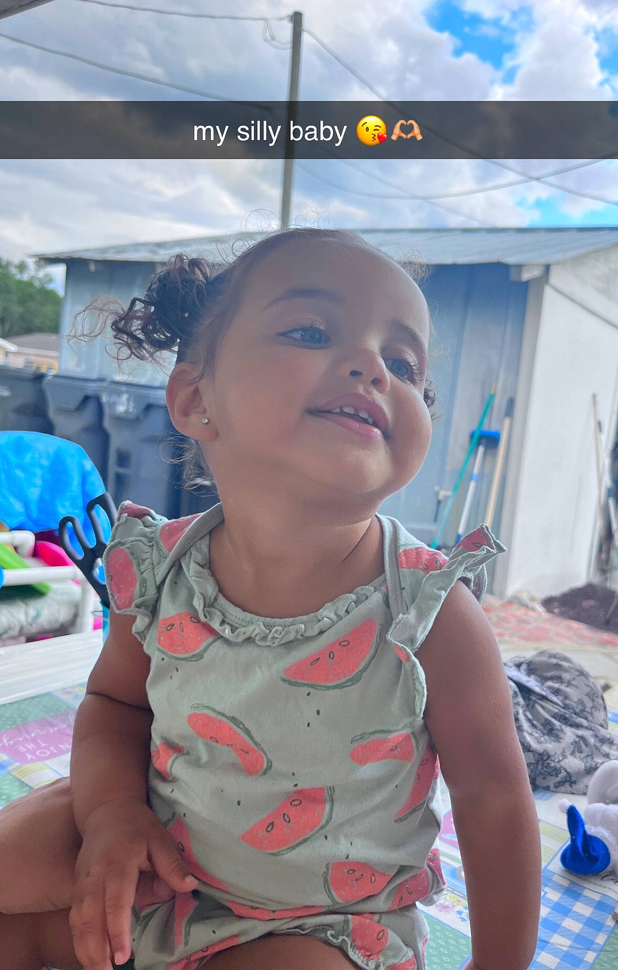 Jersie joined the competition — help win amazing prizes! baby, baby_toddler_clothing, blue, child, chin, cloud, event, facial_expression, fun, happy, leisure, mouth, people, person, sitting, skin, smile, summer, t_shirt, toddler