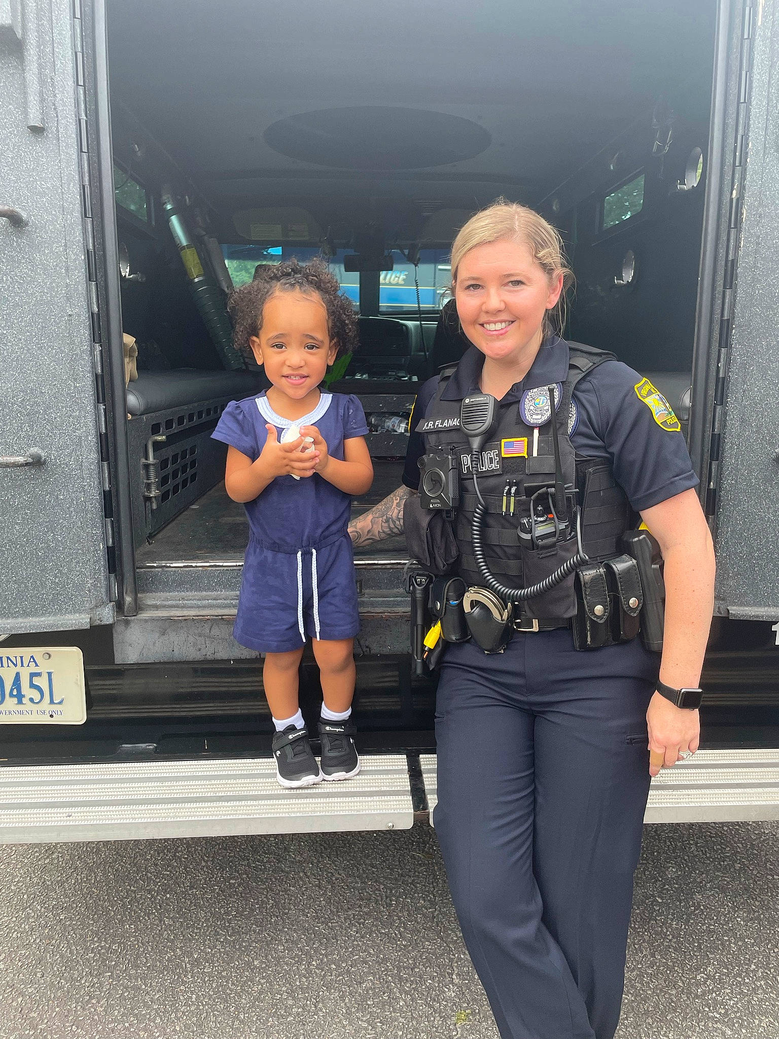 Havana joined the competition — help win amazing prizes! belt, denim, electric_blue, event, fun, gesture, joy, luxury_vehicle, motor_vehicle, official, person, pocket, smile, standing, street_fashion, toddler, transport, travel, truck, uniform