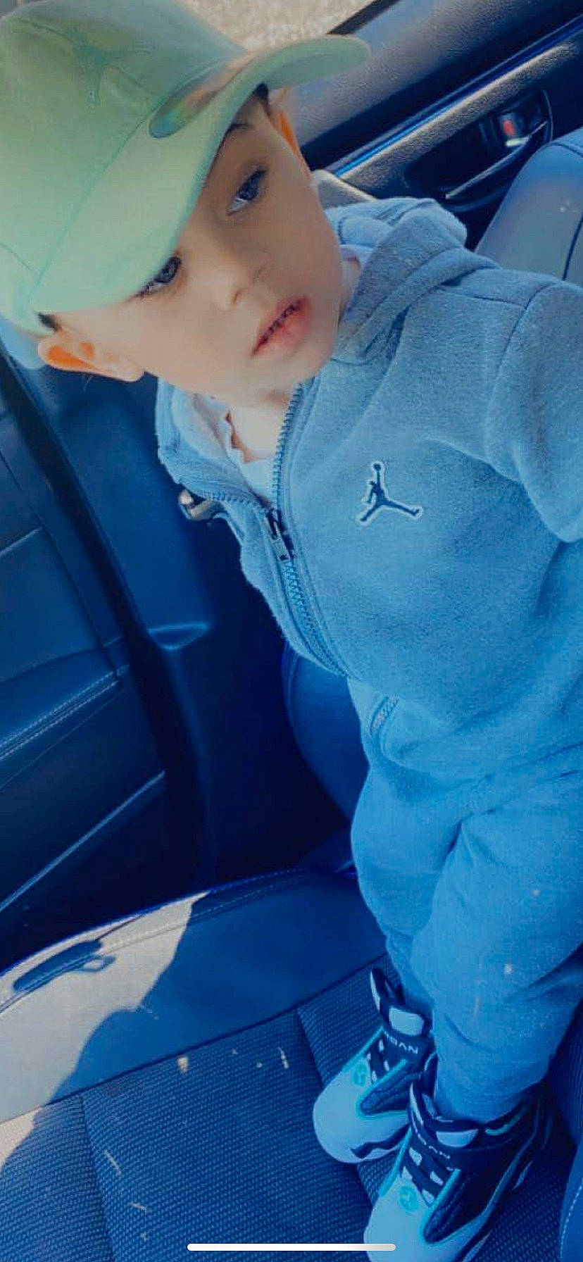 Hayden joined the competition — help win amazing prizes! auto_part, automotive_design, automotive_exterior, automotive_lighting, automotive_window_part, azure, baby, car, child, electric_blue, family_car, headwear, hood, motor_vehicle, person, personal_luxury_car, personal_protective_equipment, sleeve, tints_and_shades, toddler