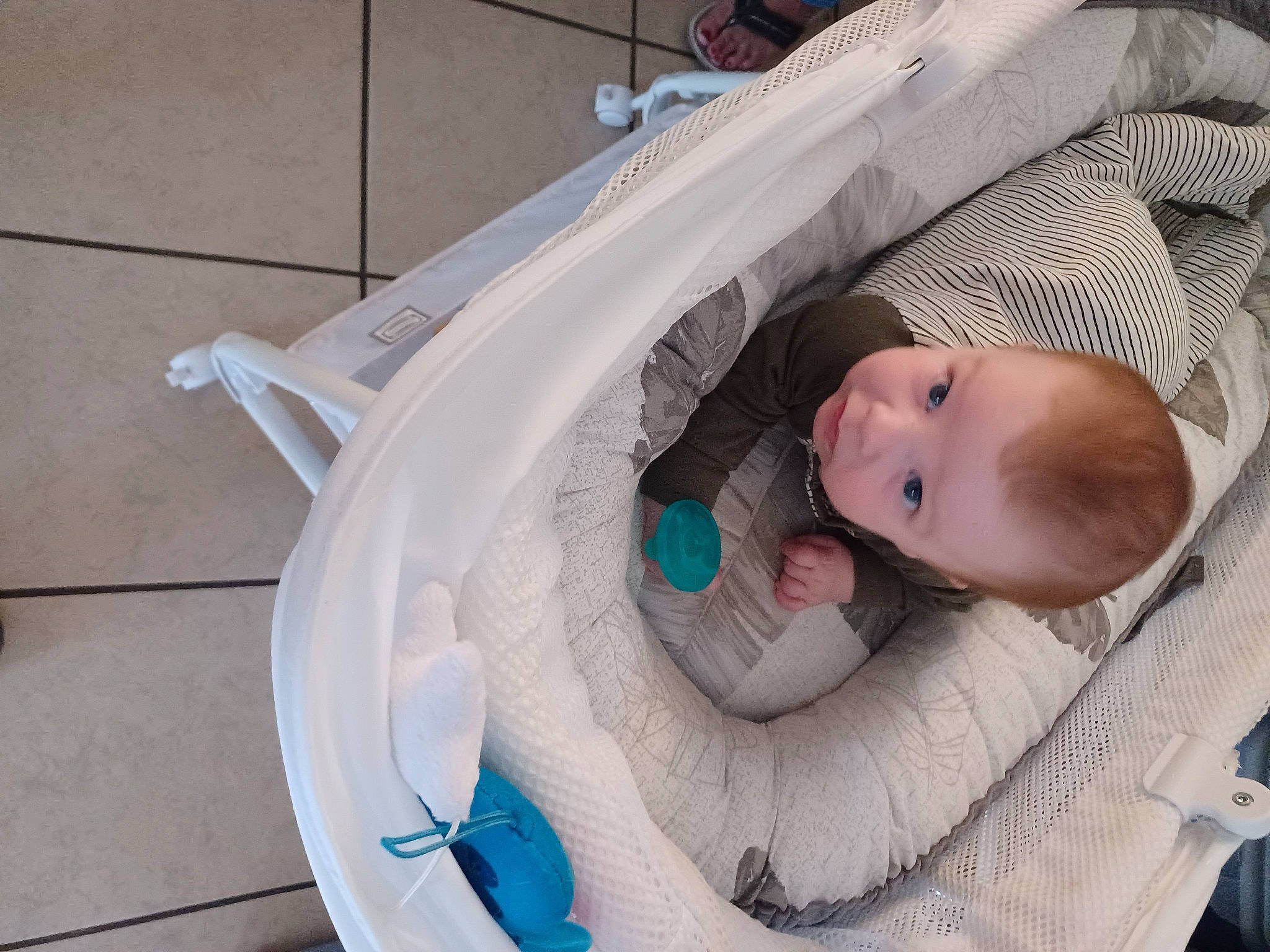 Liam is registered to the contest to win money with this photo: baby, baby_carriage, baby_products, baby_safety, baby_toddler_clothing, baby_toys, cheek, child, comfort, eye, head, hospital, infant_bed, linens, medical_equipment, person, room, service, smile, toddler