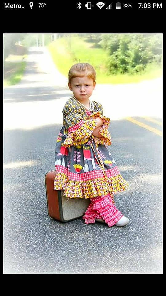 Emma is registered to the contest to win money with this photo: child, girl, happiness, pattern, person, sitting, toddler