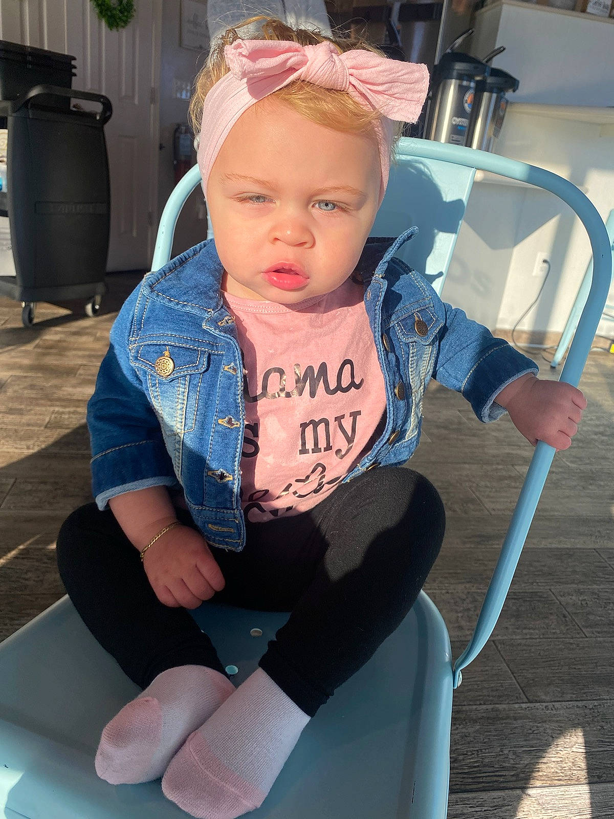 Caysen joined the competition — help win amazing prizes! baby, baby_carriage, baby_products, baby_safety, baby_toddler_clothing, chair, cheek, child, comfort, electric_blue, face, fashion_accessory, fun, head, human_leg, knee, person, personal_protective_equipment, sitting, thigh