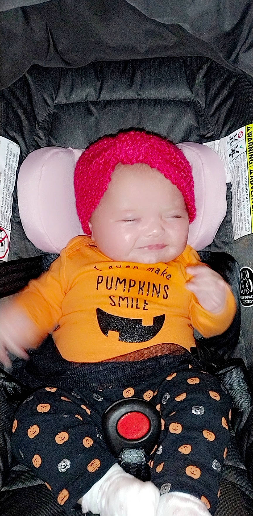 Ännika joined the competition — help win amazing prizes! baby, baby_carriage, baby_products, baby_sleeping, baby_toddler_clothing, cap, cheek, comfort, cool, face, facial_expression, happy, head, headgear, person, pink, product, sleeve, smile, toddler