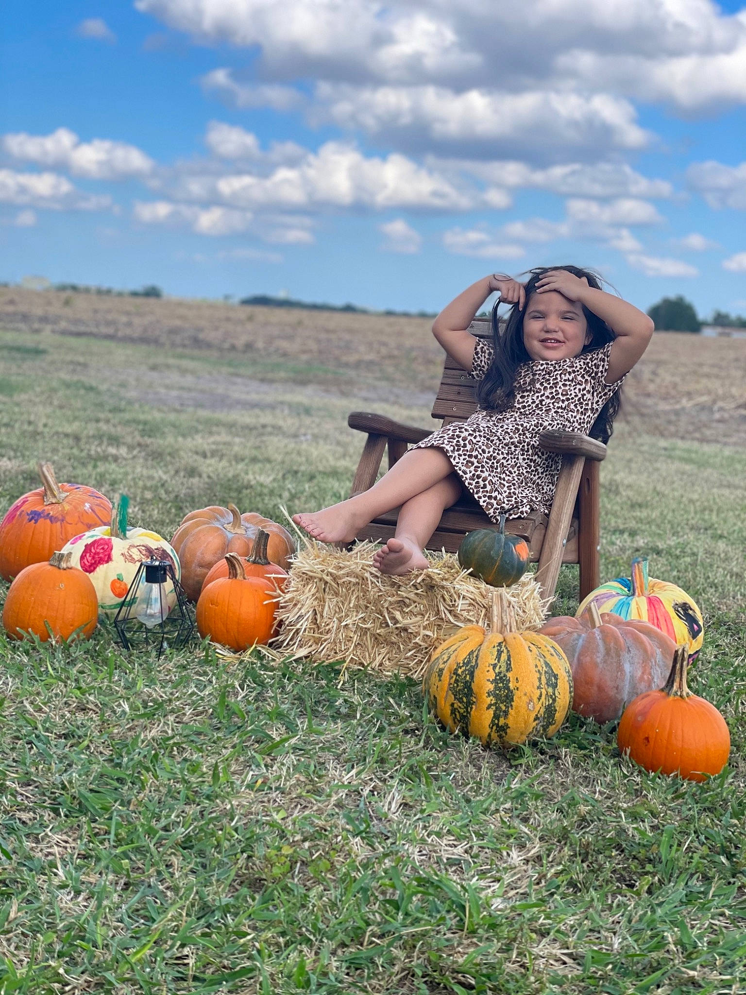 Melodie joined the competition — help win amazing prizes! agriculture, calabaza, cloud, cucurbita, field, gourd, grass, grassland, happy, headwear, joy, local_food, meadow, natural_foods, people_in_nature, person, plant, prairie, pumpkin, sky