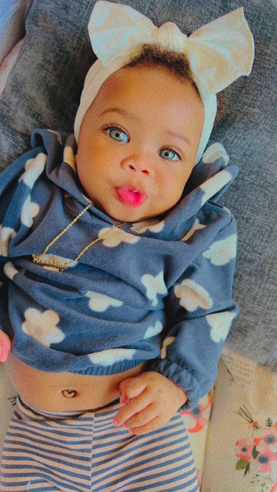 Brooklyn joined the competition — help win amazing prizes! baby, baby_toddler_clothing, beauty, cheek, child, collar, comfort, electric_blue, eye, face, happy, human_body, lip, nose, person, product, sitting, skin, sleeve, toddler