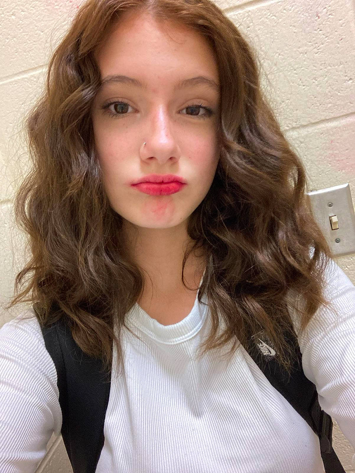 Airianna joined the competition — help win amazing prizes! black_hair, cheek, chin, cool, eye, eyebrow, eyelash, flash_photography, forehead, gesture, iris, jaw, layered_hair, lip, mouth, neck, nose, person, shoulder, skin