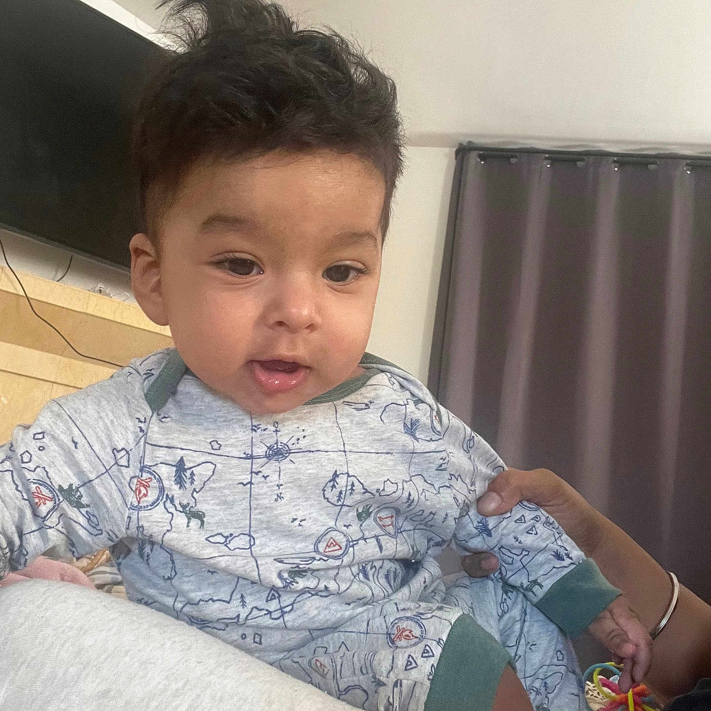 Vihaan joined the competition — help win amazing prizes! accessories, architecture, baby, bag, blackhair, clothing, couch, eating, face, food, furniture, hair, handbag, head, person, photography, portrait, sitting, sleeve, yawning