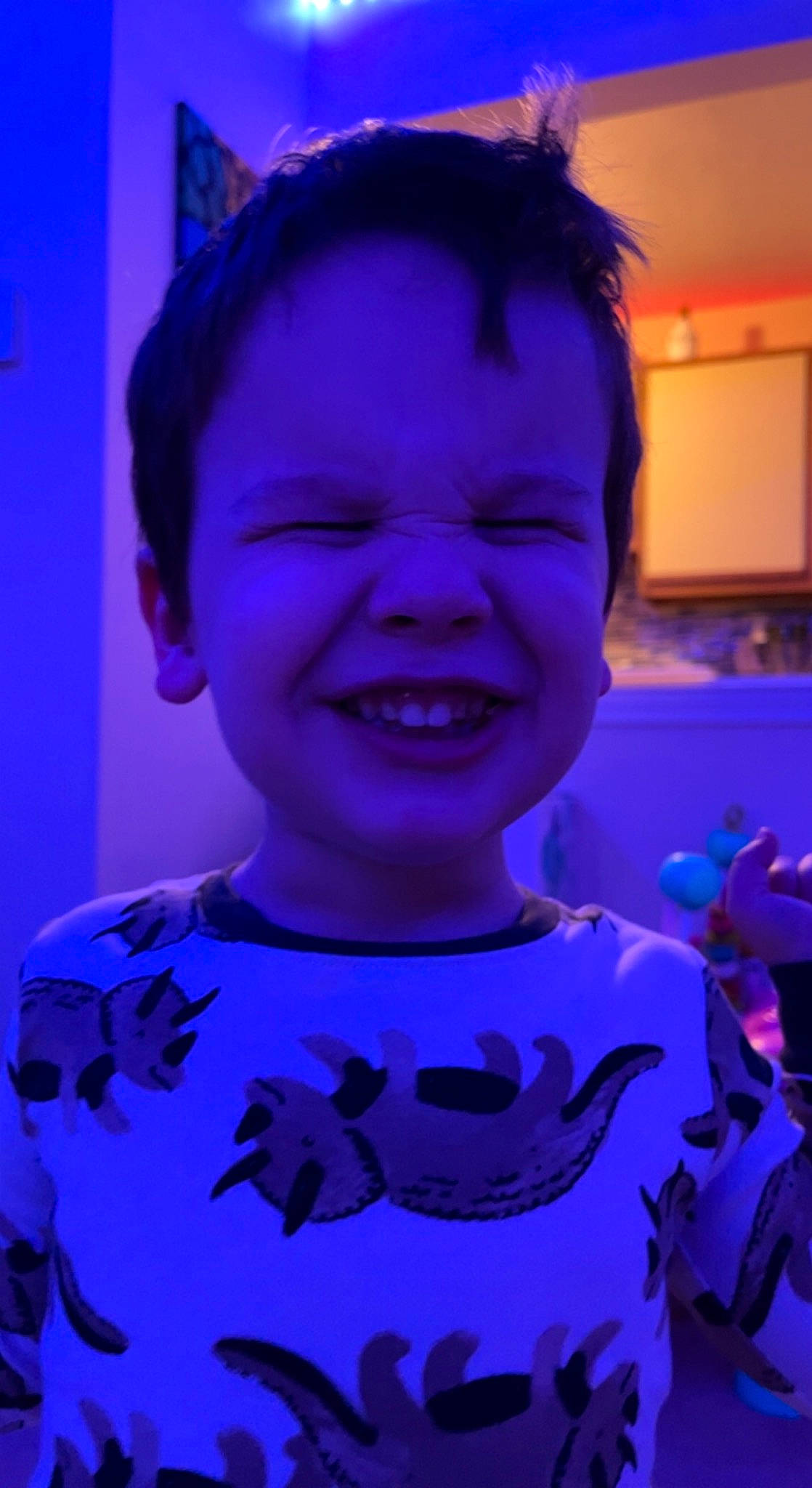 Cole joined the competition — help win amazing prizes! azure, baby_toddler_clothing, blue, cheek, electric_blue, fun, happy, jaw, joy, light, lip, magenta, mouth, nose, person, pink, plant, purple, sleeve, smile