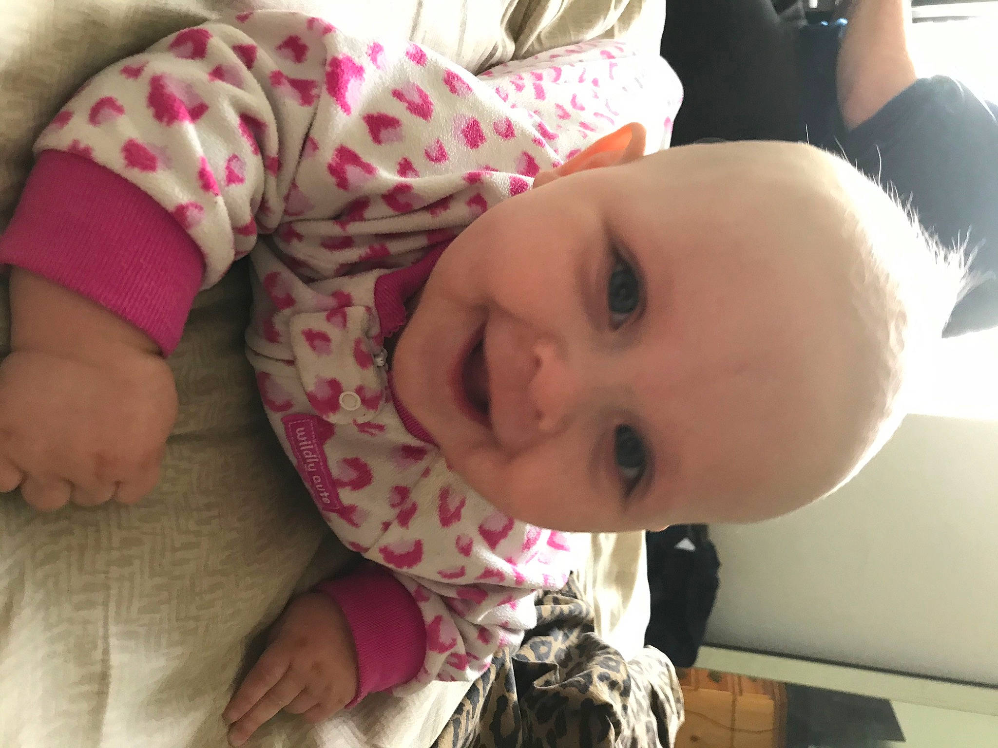 Haley joined the competition — help win amazing prizes! baby, cheek, child, ear, head, lip, mouth, nose, person, pink, skin, smile, toddler