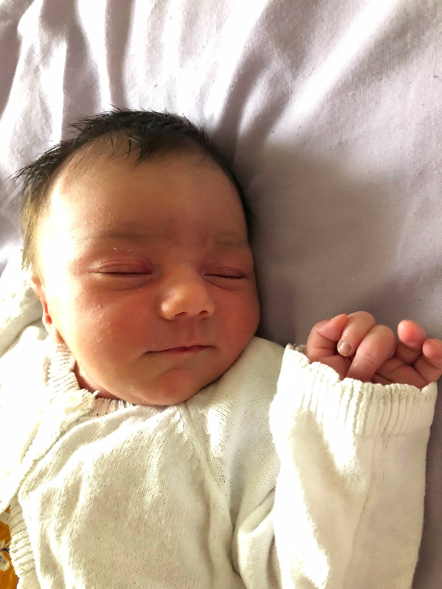 Ellie-rose joined the competition — help win amazing prizes! baby, baby_sleeping, cheek, child, face, gesture, hand, head, lip, mouth, nose, person, skin, sleep, toddler