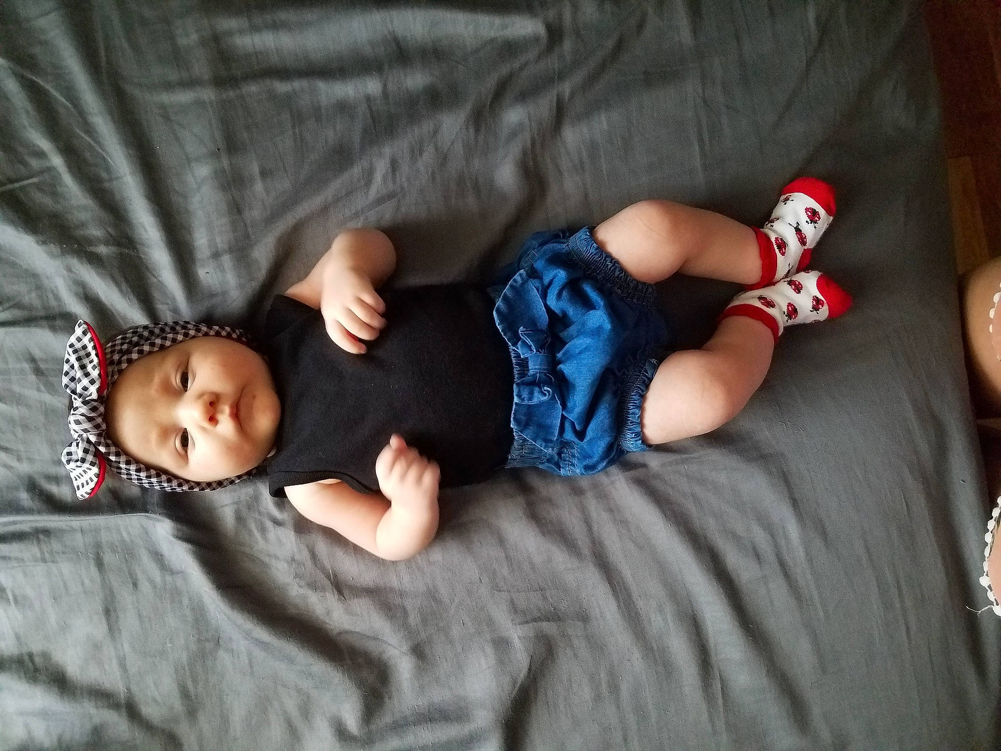 Willow joined the competition — help win amazing prizes! baby, child, headwear, leg, nap, person, toddler