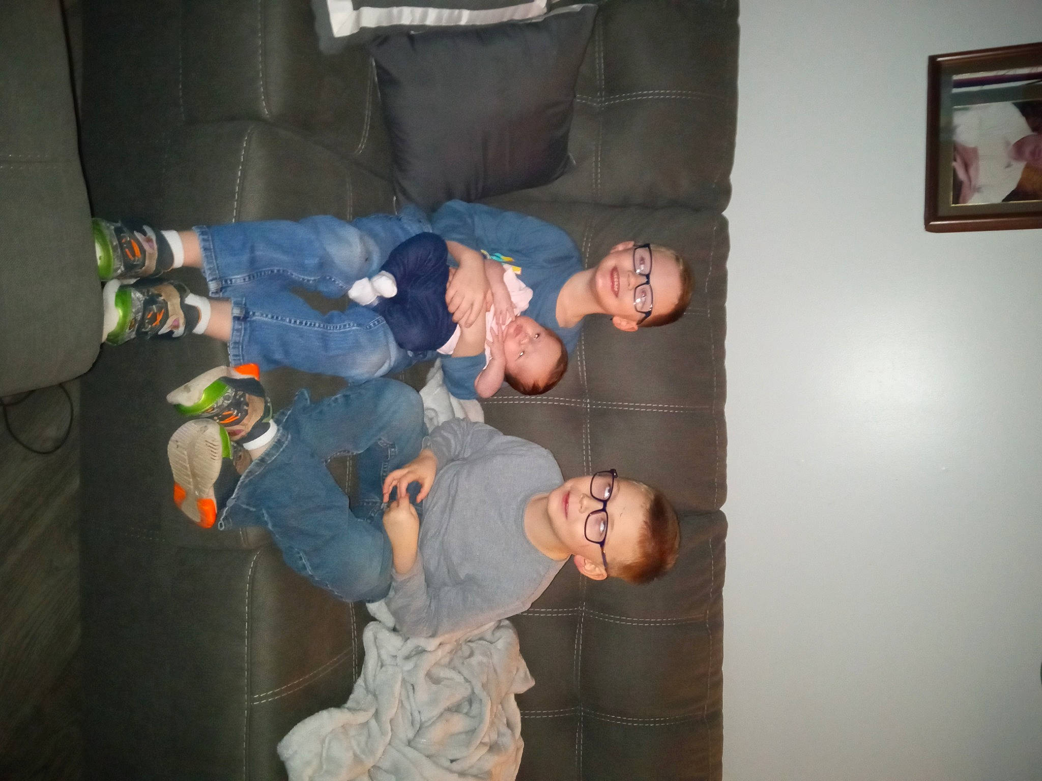 Zackary joined the competition — help win amazing prizes! child, comfort, denim, elbow, event, fun, gesture, jeans, joy, knee, person, picture_frame, room, sitting, smile, t_shirt, toddler