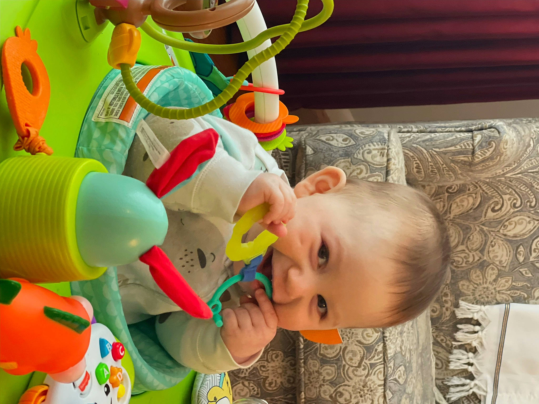 Israel is registered to the contest to win money with this photo: animation, baby, baby_products, baby_toys, child, event, fun, happy, leisure, nose, party_supply, person, plastic, play, plush, room, smile, stuffed_toy, toddler, toy