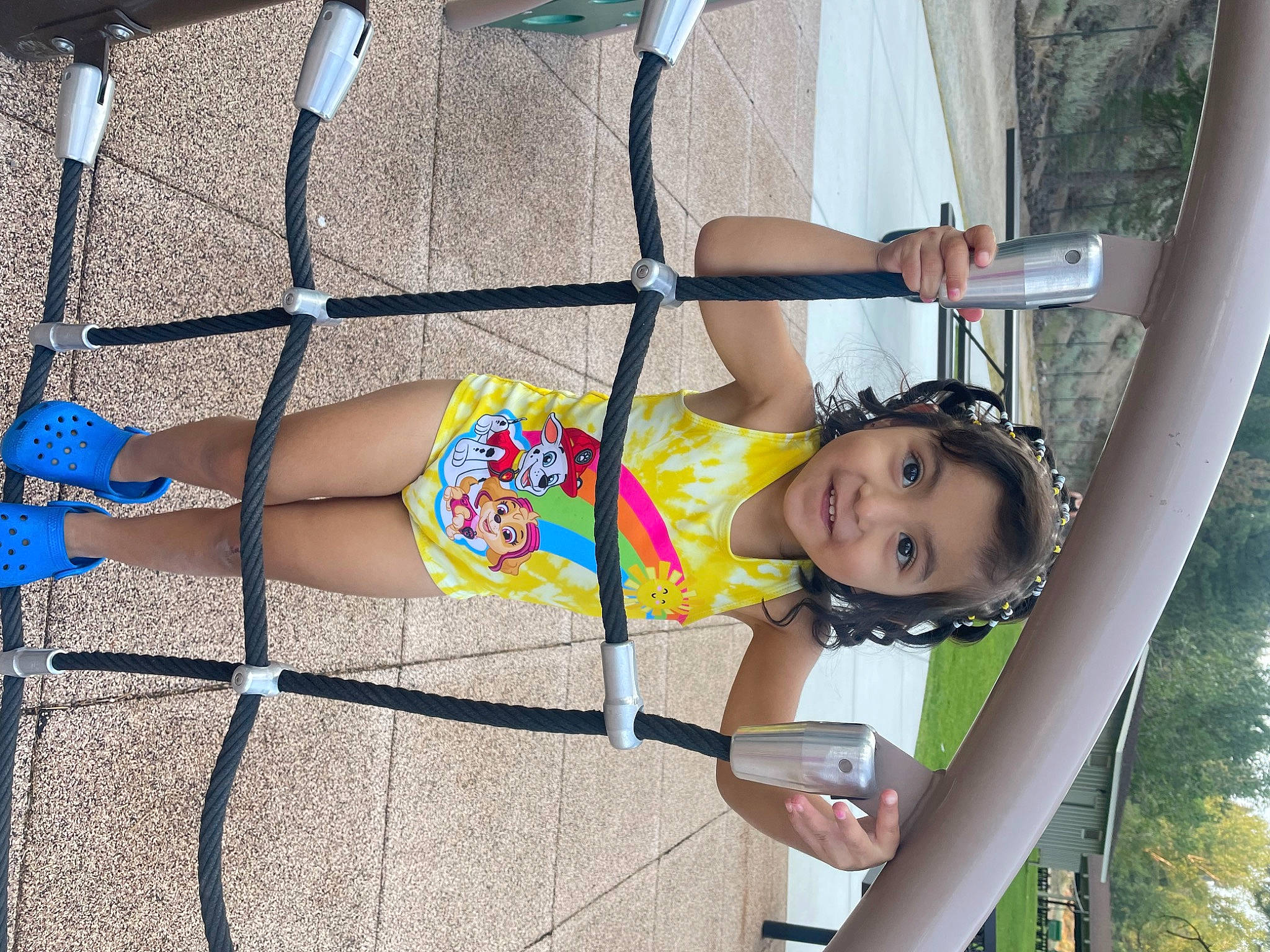 Selena joined the competition — help win amazing prizes! city, elbow, electric_blue, foot, footwear, fun, happy, human_leg, joy, knee, leisure, outdoor_play_equipment, person, recreation, sandal, shorts, skin, smile, sunglasses, thigh