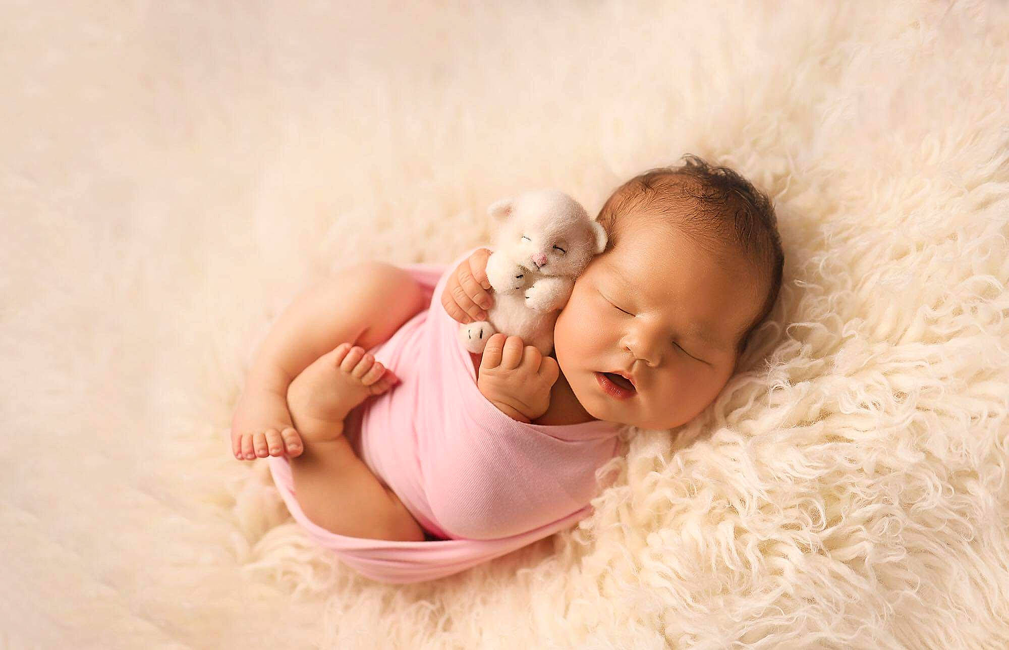 Amanda joined the competition — help win amazing prizes! baby, baby_sleeping, bedtime, birth, child, comfort, fur, hair_accessory, headgear, love, person, photograph, photography, pink, portrait_photography, product, sibling, skin, sleep, toddler
