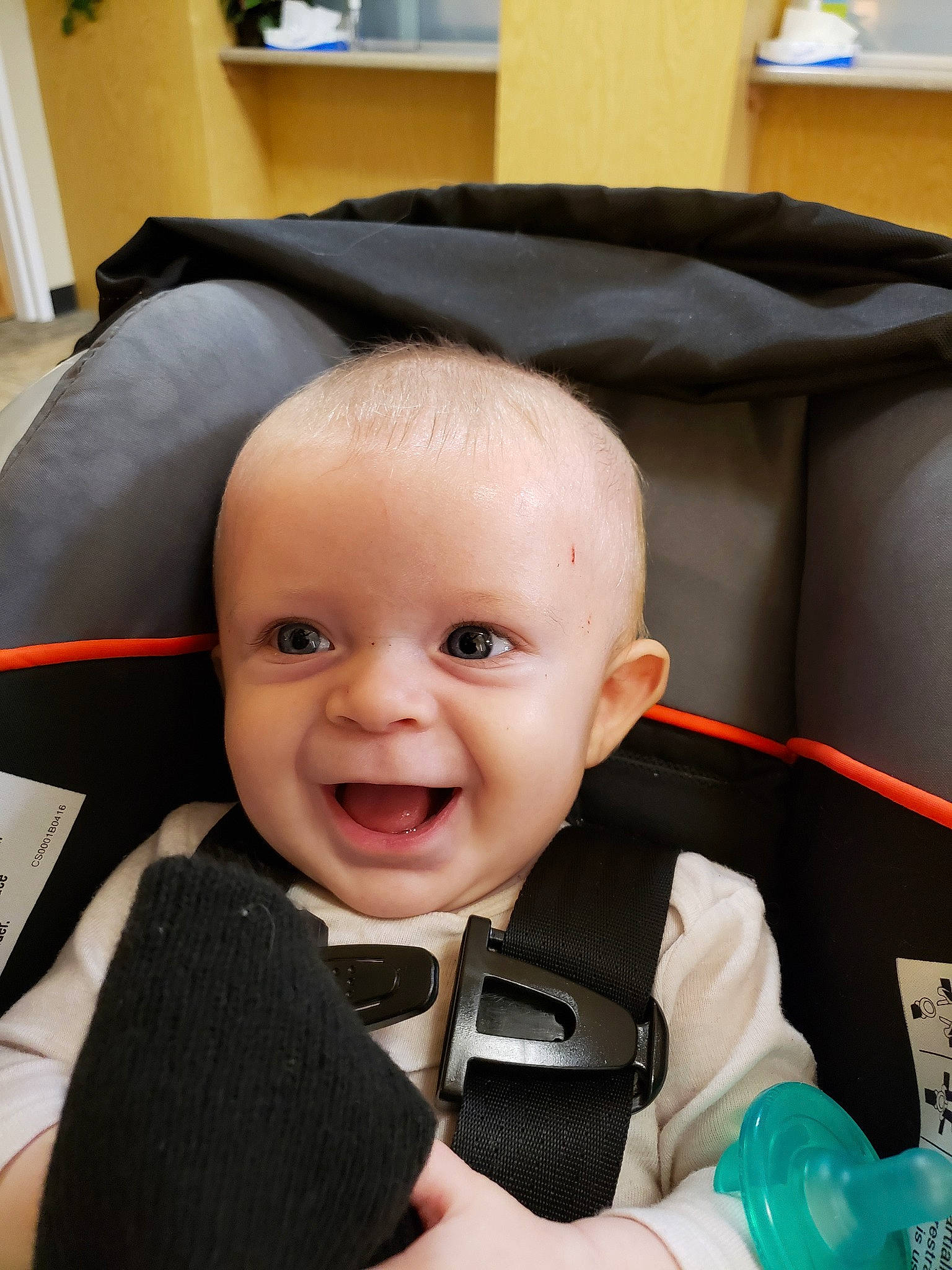 Jason is registered to the contest to win money with this photo: baby, baby_carriage, baby_products, cheek, child, face, head, joy, person, product, skin, smile, toddler