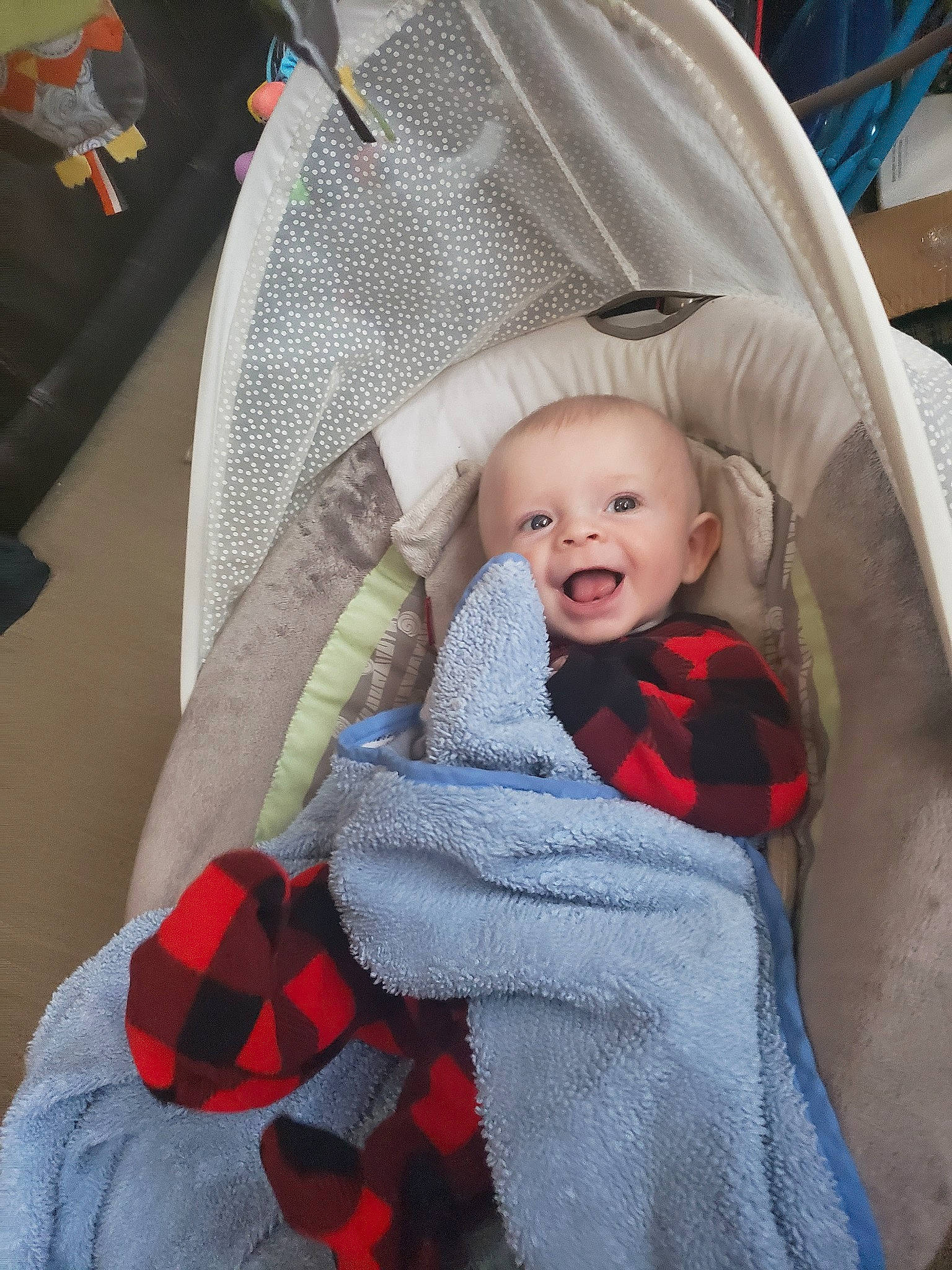 Jason joined the competition — help win amazing prizes! baby, baby_in_car_seat, baby_products, blanket, child, comfort, person, product, toddler