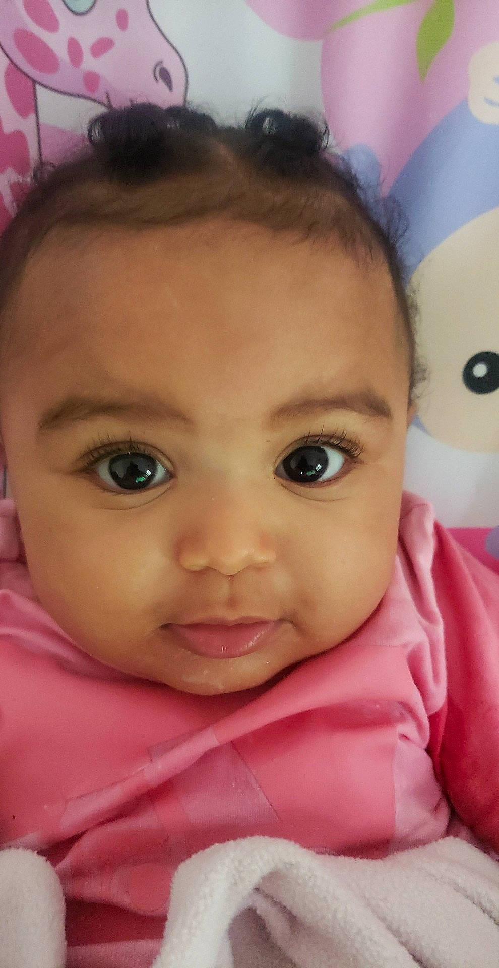 Aliyah participe au concours pour gagner de l'argent avec cette photo : baby, cheek, chin, cool, ear, eye, eyebrow, eyelash, forehead, hairstyle, happy, head, iris, lip, mouth, neck, nose, person, pink, skin