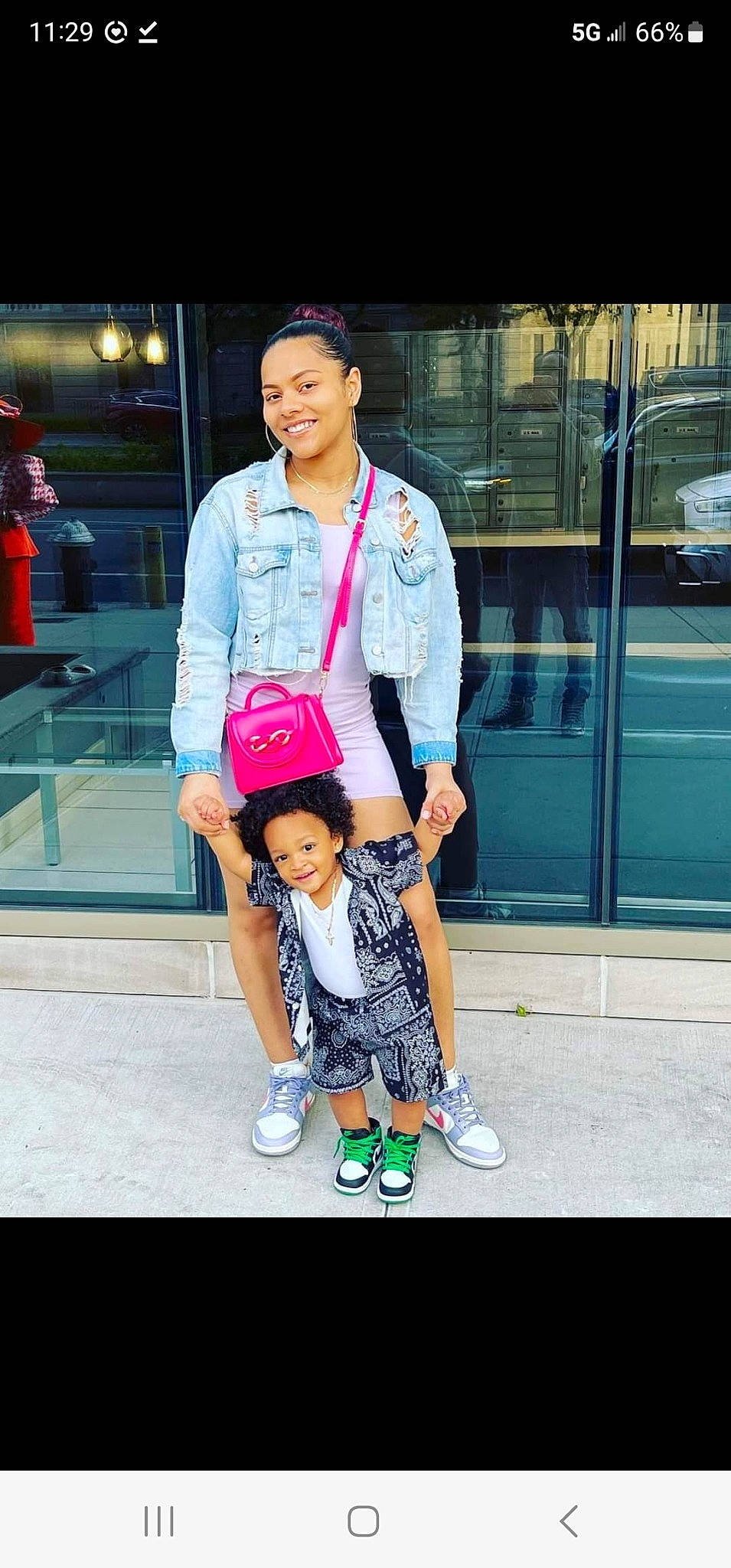 Josiah joined the competition — help win amazing prizes! bag, child, cool, fashion, fashion_design, fun, happy, hat, human_leg, joy, leisure, luggage_and_bags, magenta, person, road, shorts, sleeve, smile, sneakers, street