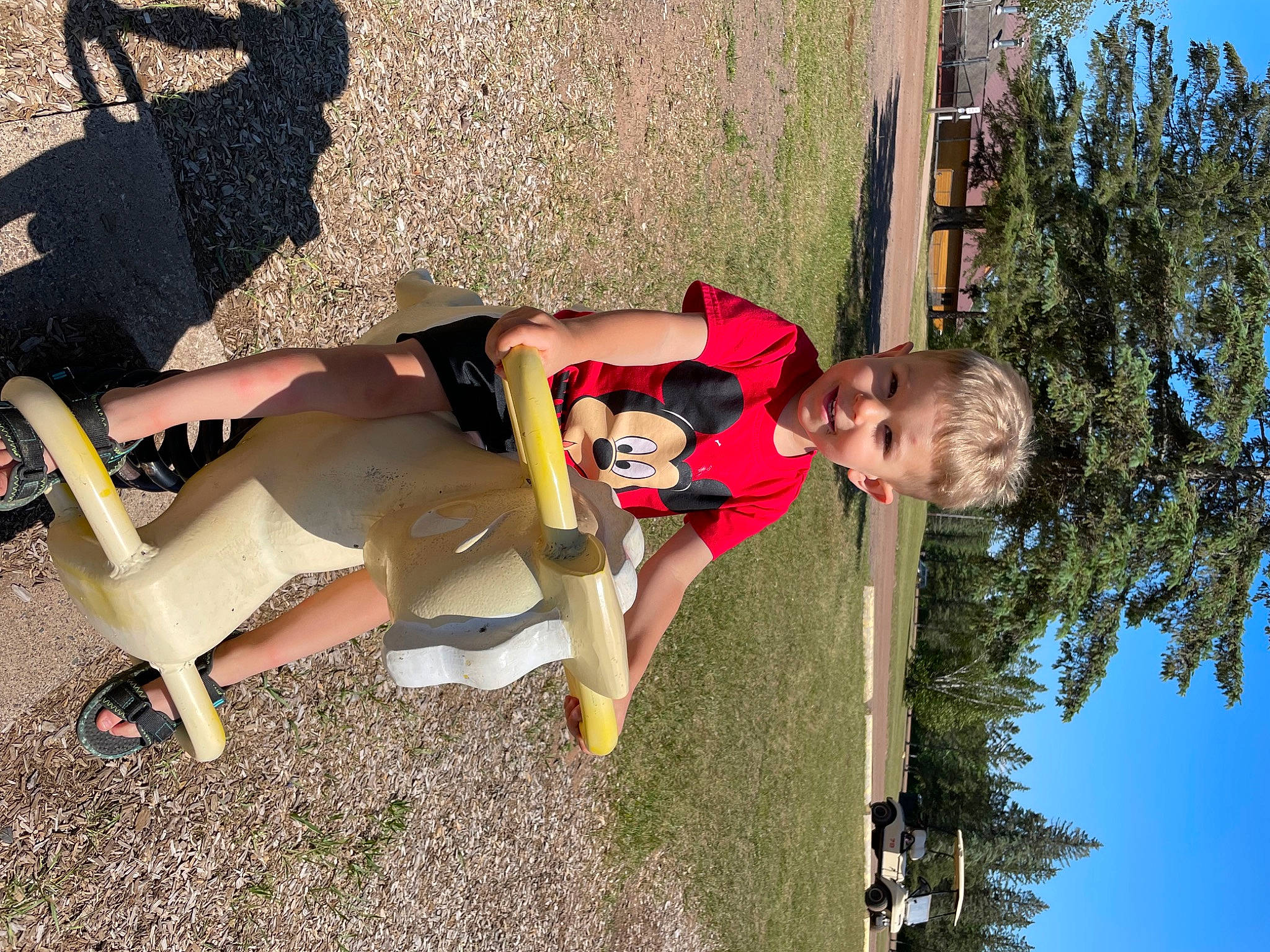 Thomas joined the competition — help win amazing prizes! adventure, fun, grass, human_leg, joy, knee, leisure, people_in_nature, person, plant, pole, recreation, sandal, shadow, shorts, sky, summer, t_shirt, thigh, toddler