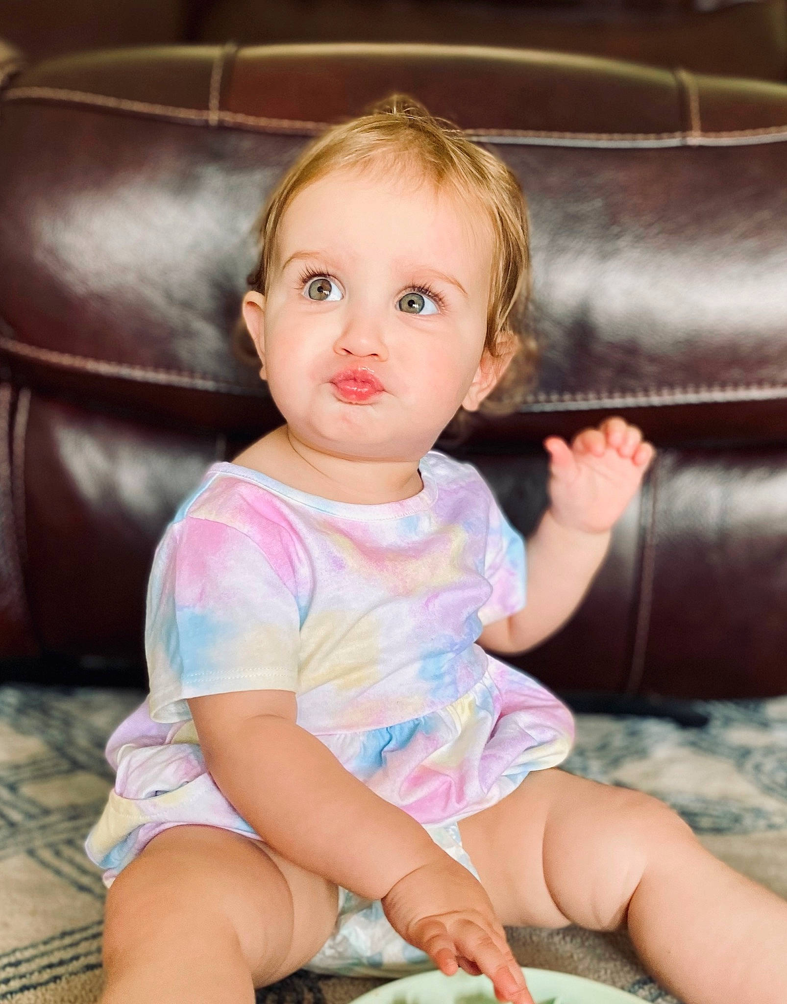 Sydney joined the competition — help win amazing prizes! baby_toddler_clothing, barefoot, beauty, cheek, child, comfort, cuisine, facial_expression, flash_photography, flooring, foot, fun, hairstyle, happy, human_leg, ingredient, person, sitting, skin, thigh
