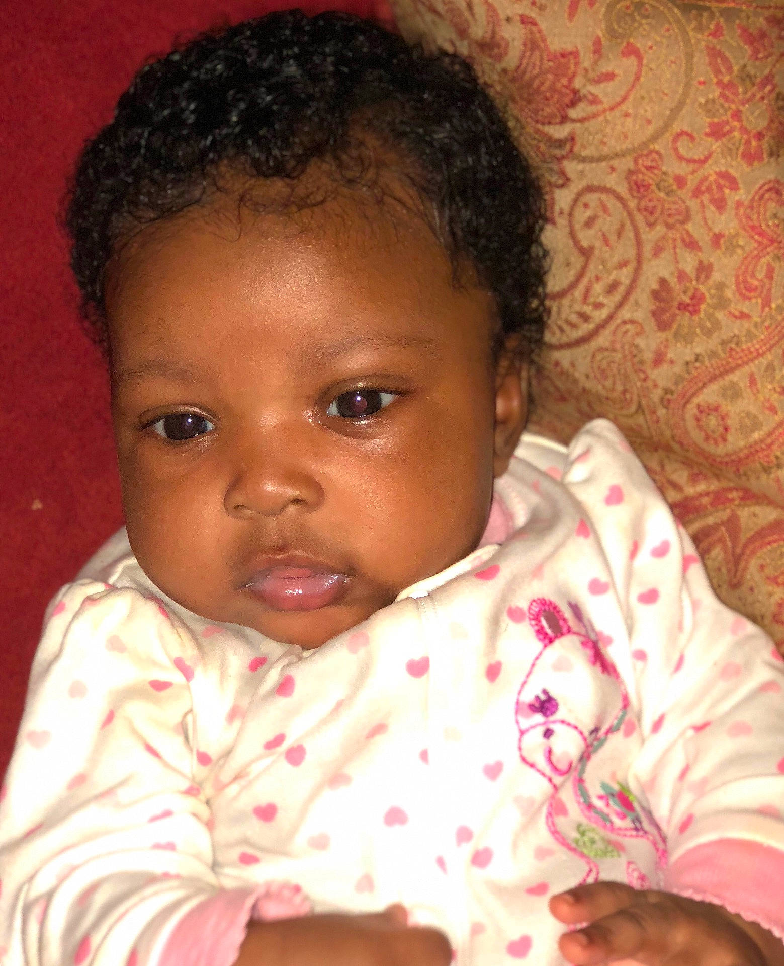 Harmani joined the competition — help win amazing prizes! black_hair, boy, cheek, child, eye, face, forehead, girl, head, human, infant, iris, lip, nose, person, pink, skin, smile, toddler